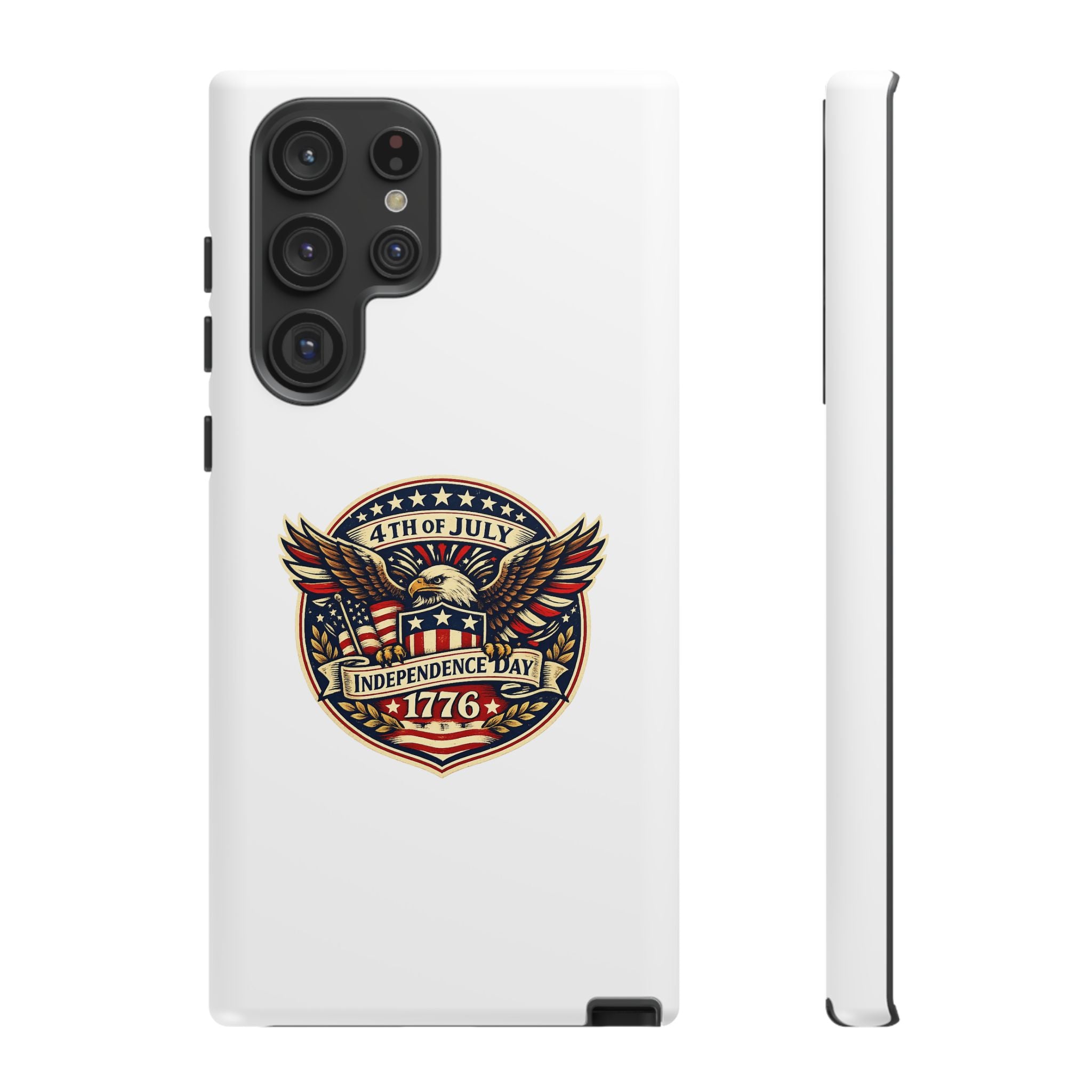 Independence Day 1776 Patriotic Phone Case — 4th of July Eagle Shield Design