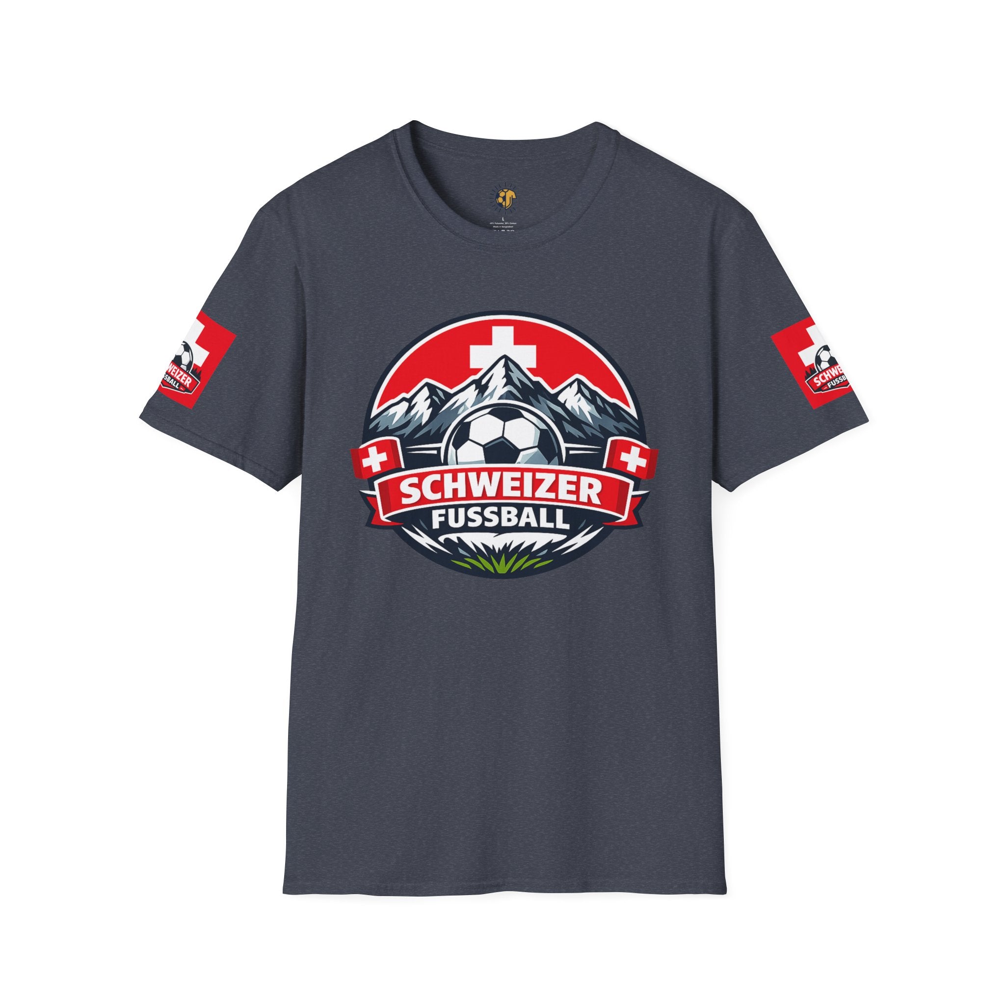 Schweizer Fussball T-Shirt — Swiss Soccer Crest Tee