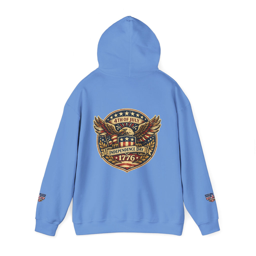 Independence Day 1776 Hoodie – 4th of July Patriotic Eagle Sweatshirt