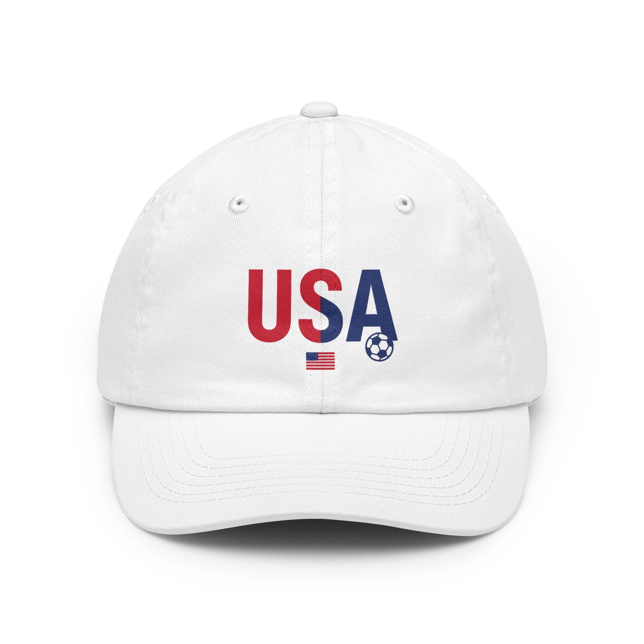 UAS Flag Soccer Dad Hat — Embroidered Ball Cap for Fans
