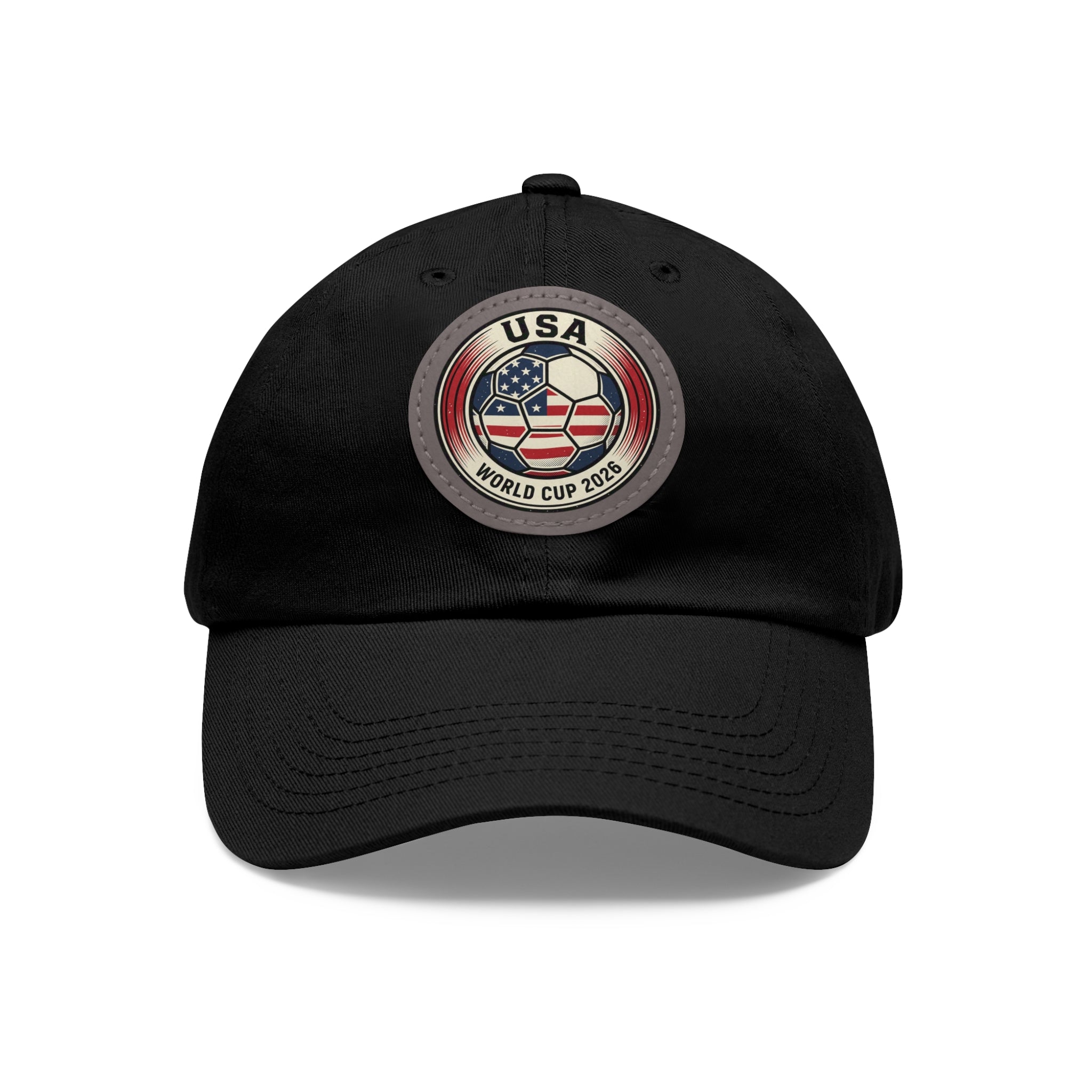 USA World Cup 2026 Leather Patch Dad Hat