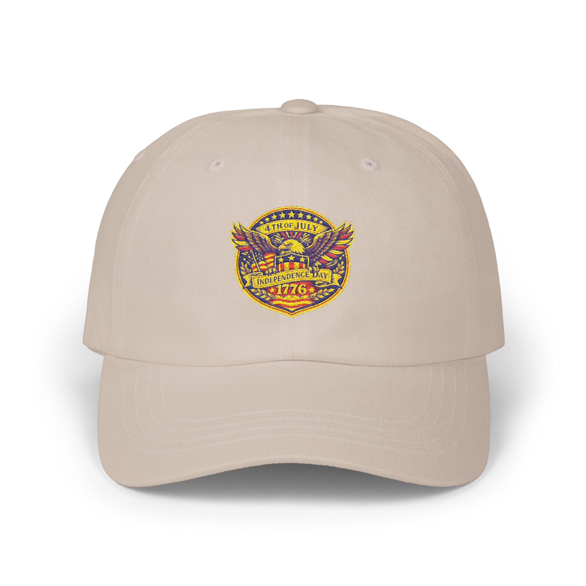 Vintage 1776 Eagle Dad Cap — Patriotic Embroidered Baseball Hat