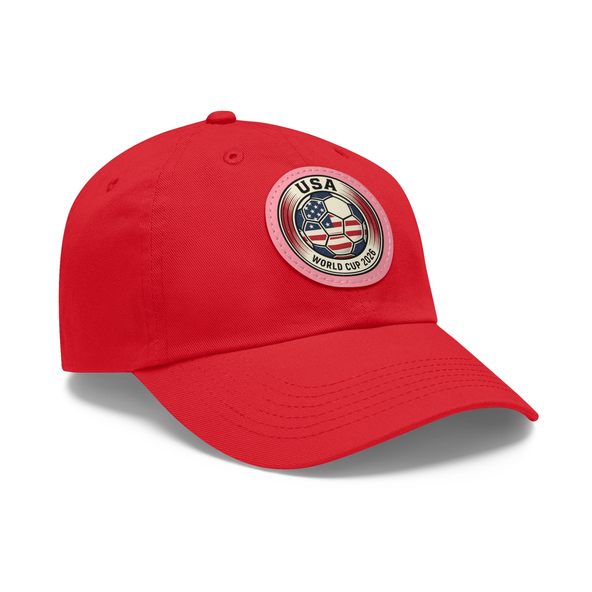 USA World Cup 2026 Leather Patch Dad Hat