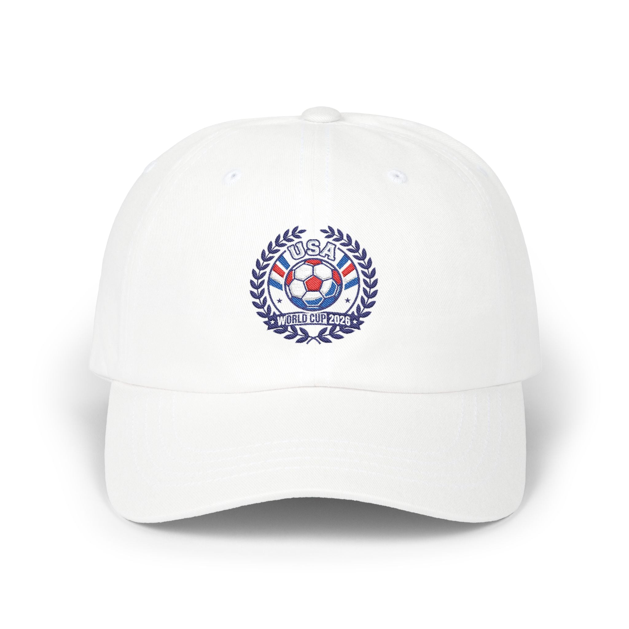 Classic Dad Cap — Nautical Crest Embroidered Baseball Hat