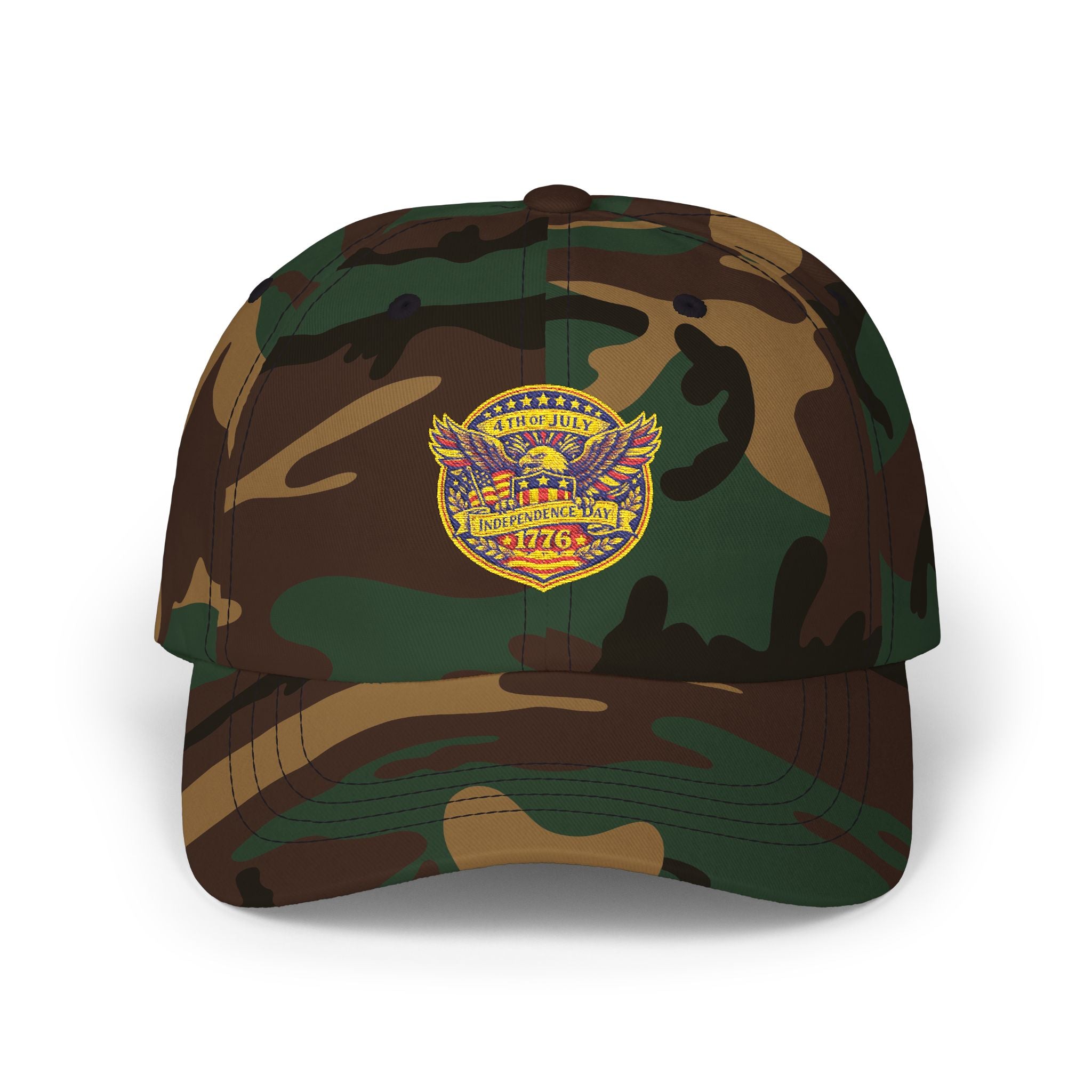 Vintage 1776 Eagle Dad Cap — Patriotic Embroidered Baseball Hat