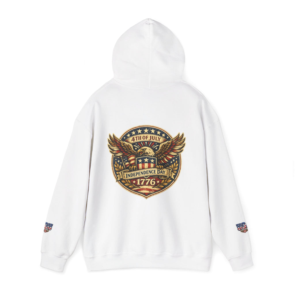 Independence Day 1776 Hoodie – 4th of July Patriotic Eagle Sweatshirt