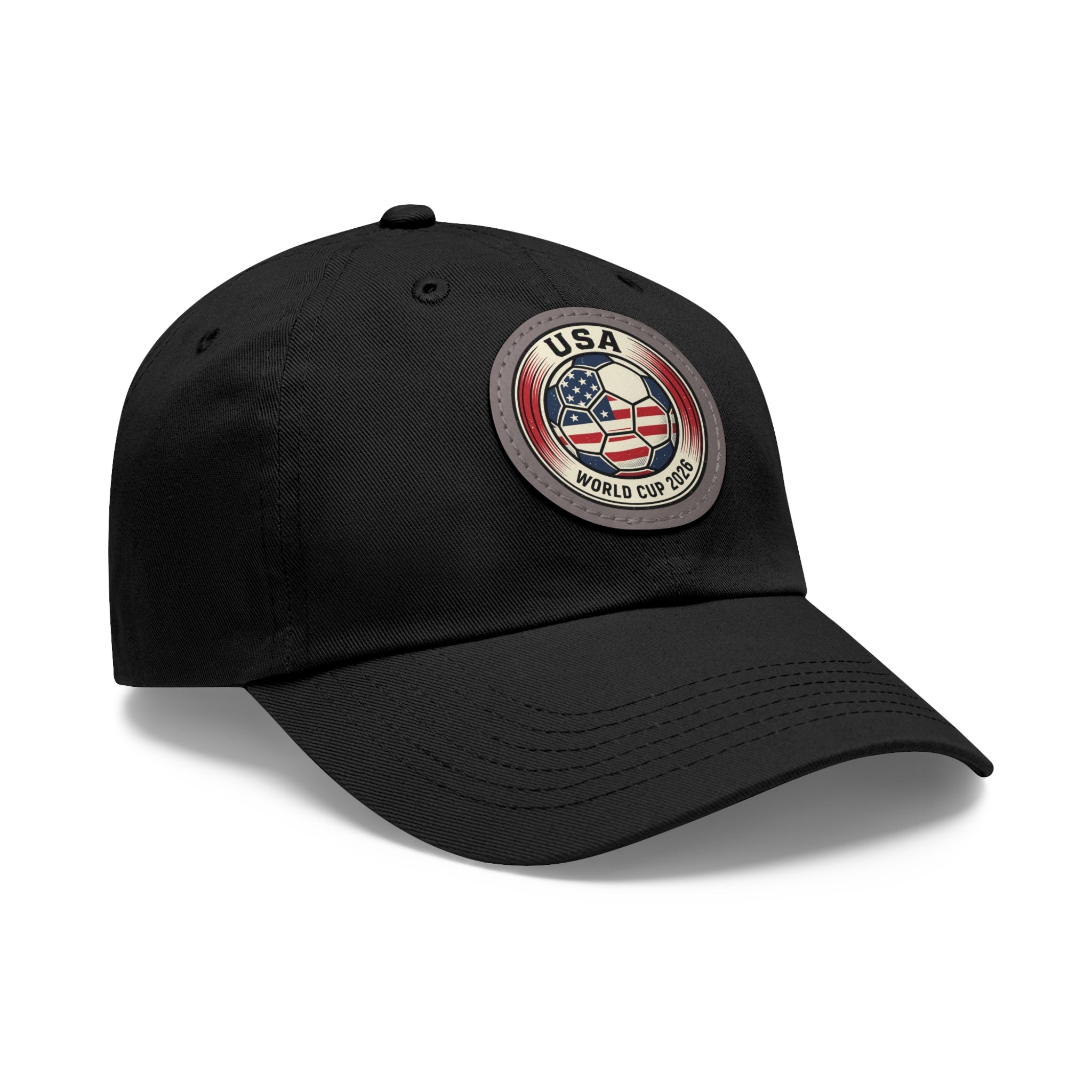 USA World Cup 2026 Leather Patch Dad Hat