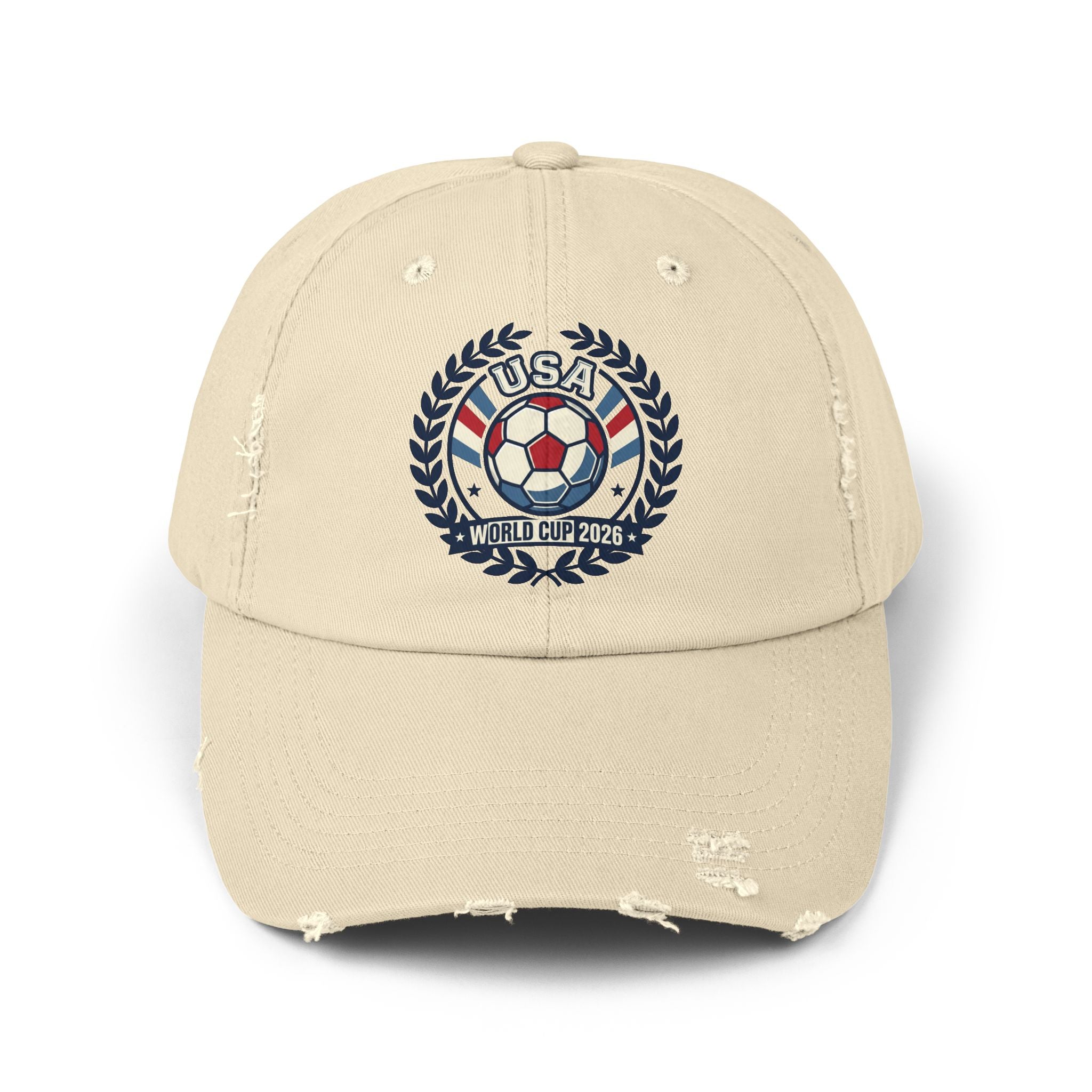 USA World Cup 2026 Soccer Distressed Cap