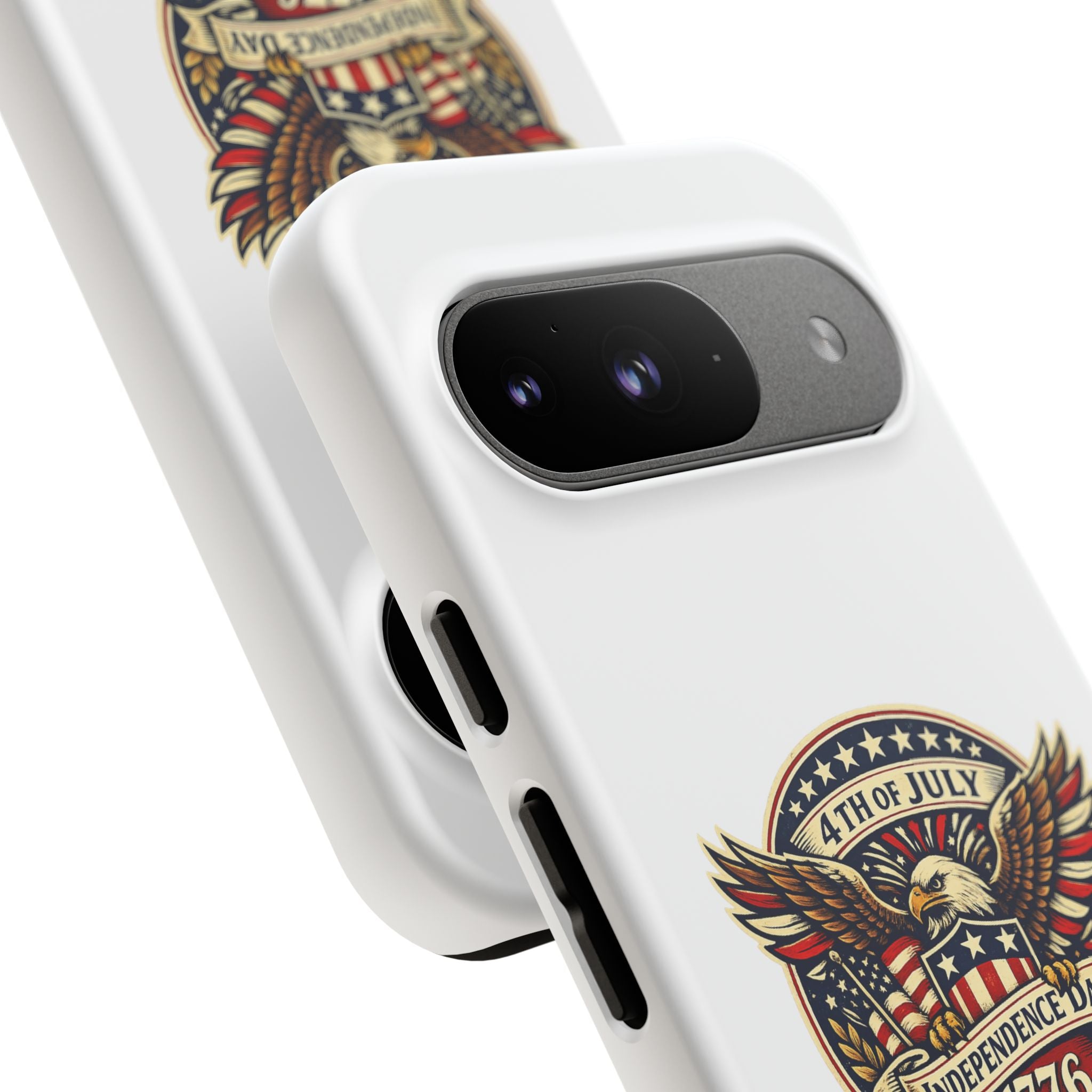 Independence Day 1776 Patriotic Phone Case — 4th of July Eagle Shield Design