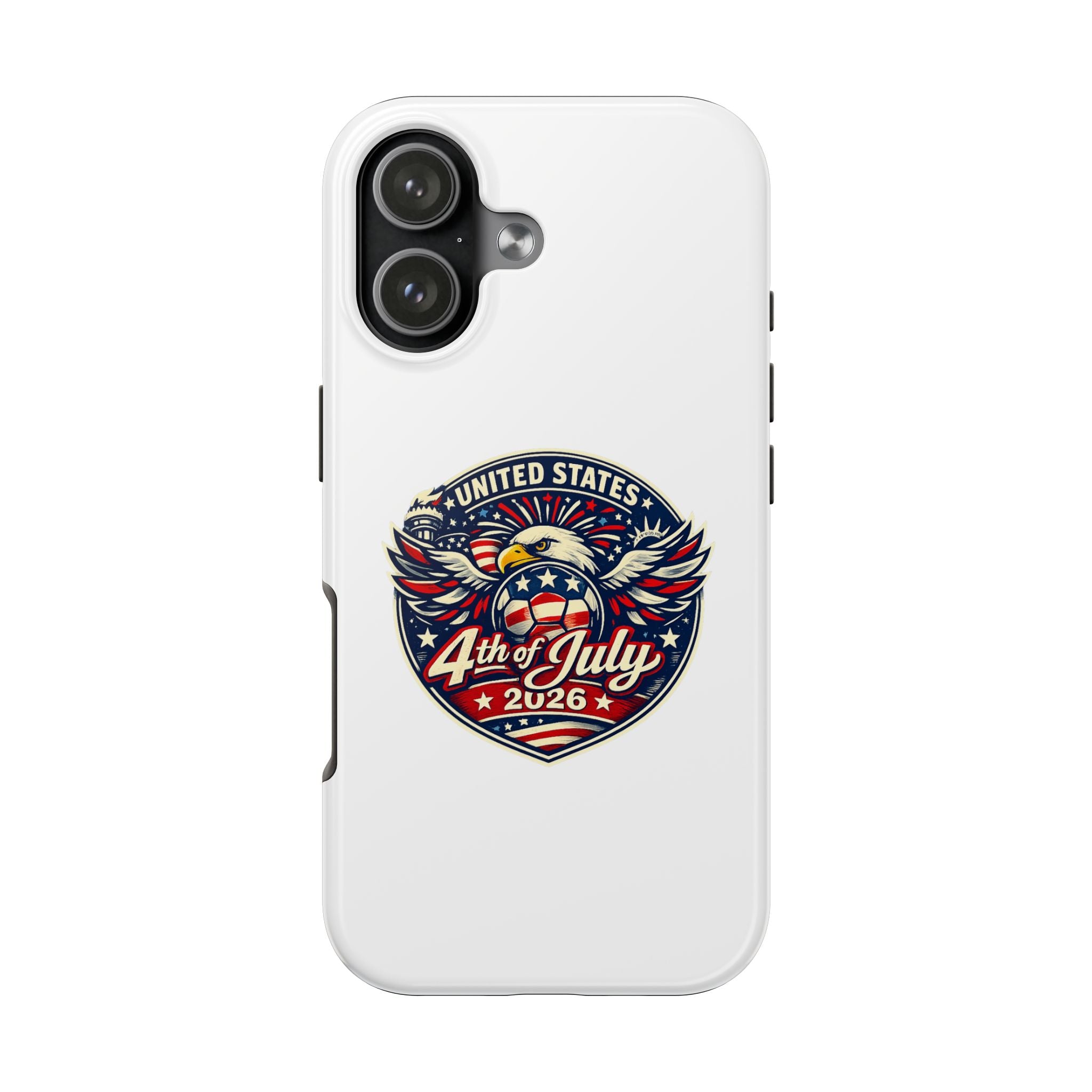 4th of July 2026 Tough Phone Case – Patriotic Eagle Shield Design