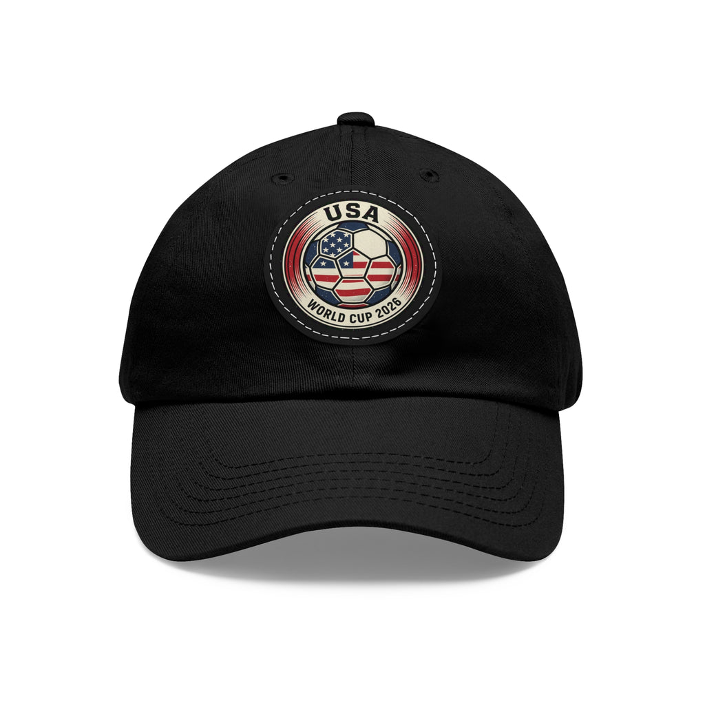 USA World Cup 2026 Leather Patch Dad Hat