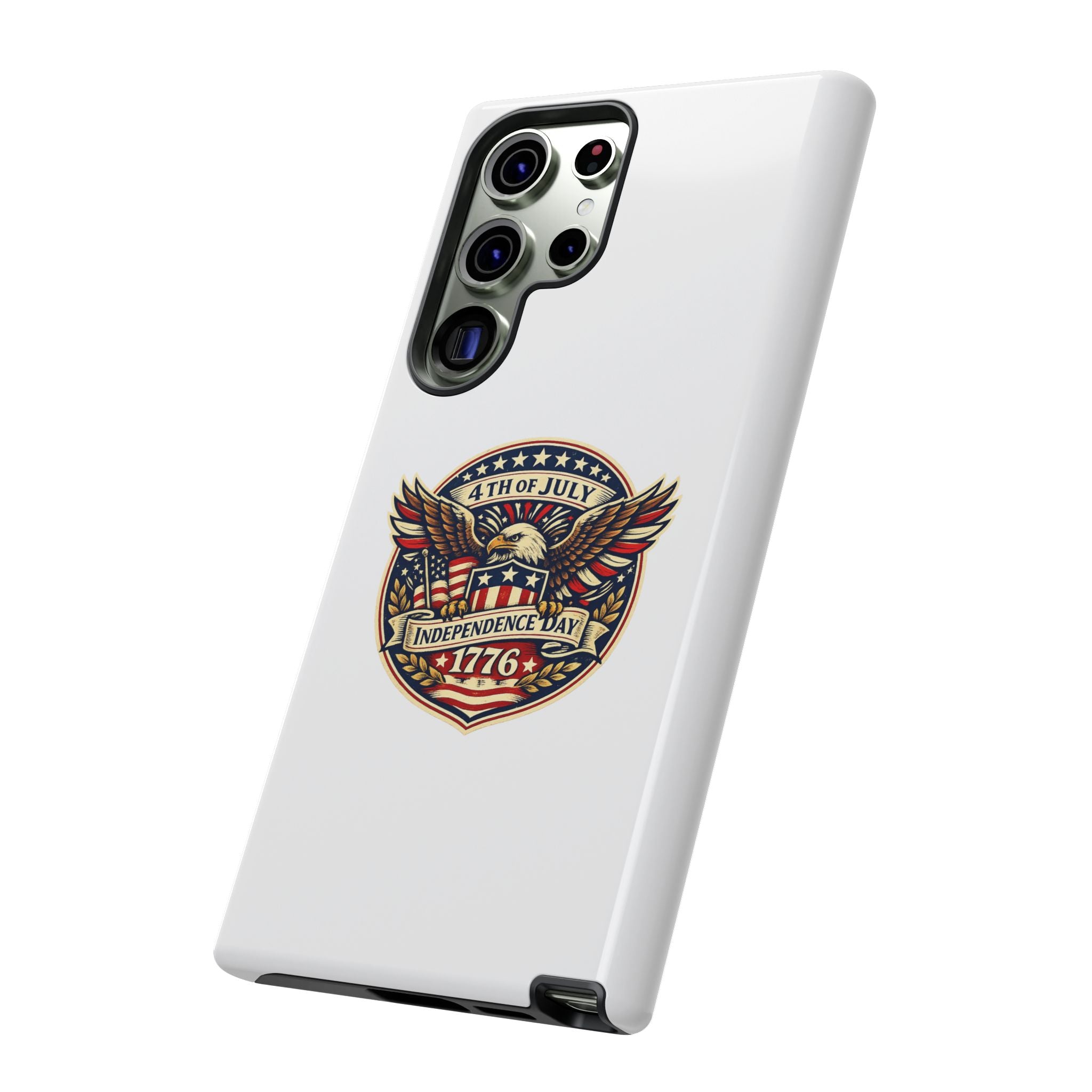 Independence Day 1776 Patriotic Phone Case — 4th of July Eagle Shield Design