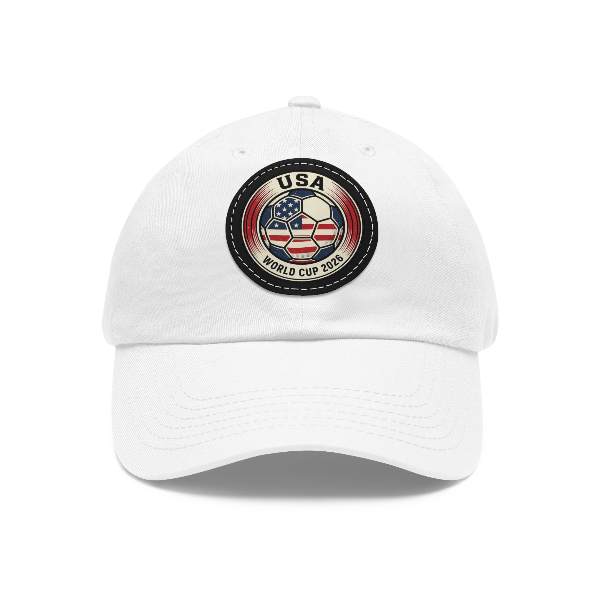 USA World Cup 2026 Leather Patch Dad Hat