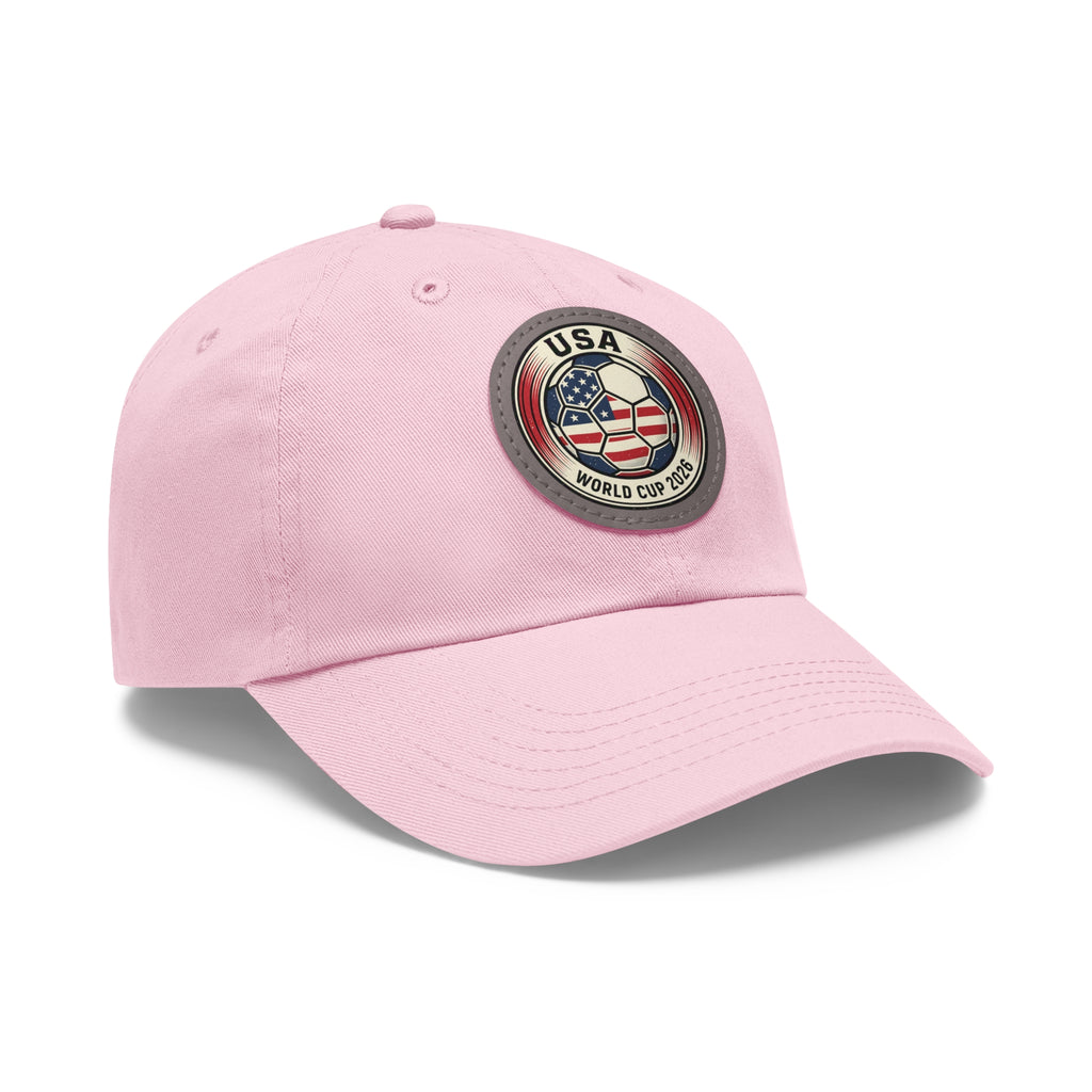USA World Cup 2026 Leather Patch Dad Hat