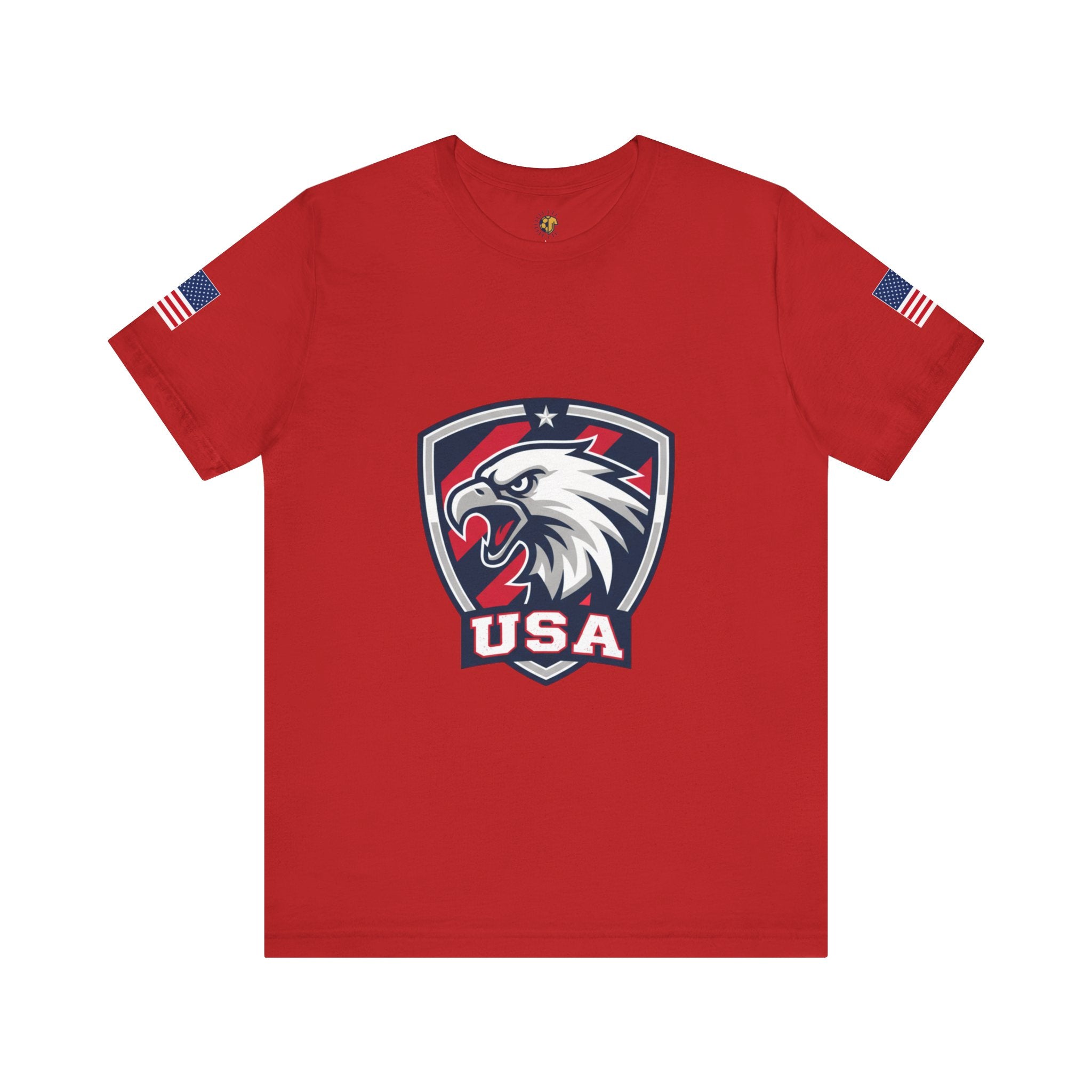 USA Eagle Crest Soccer T-Shirt — Patriotic 4th of July / World Cup 2026