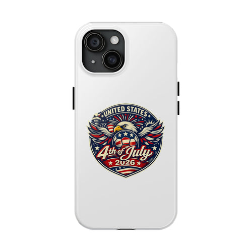 4th of July 2026 Tough Phone Case – Patriotic Eagle Shield Design
