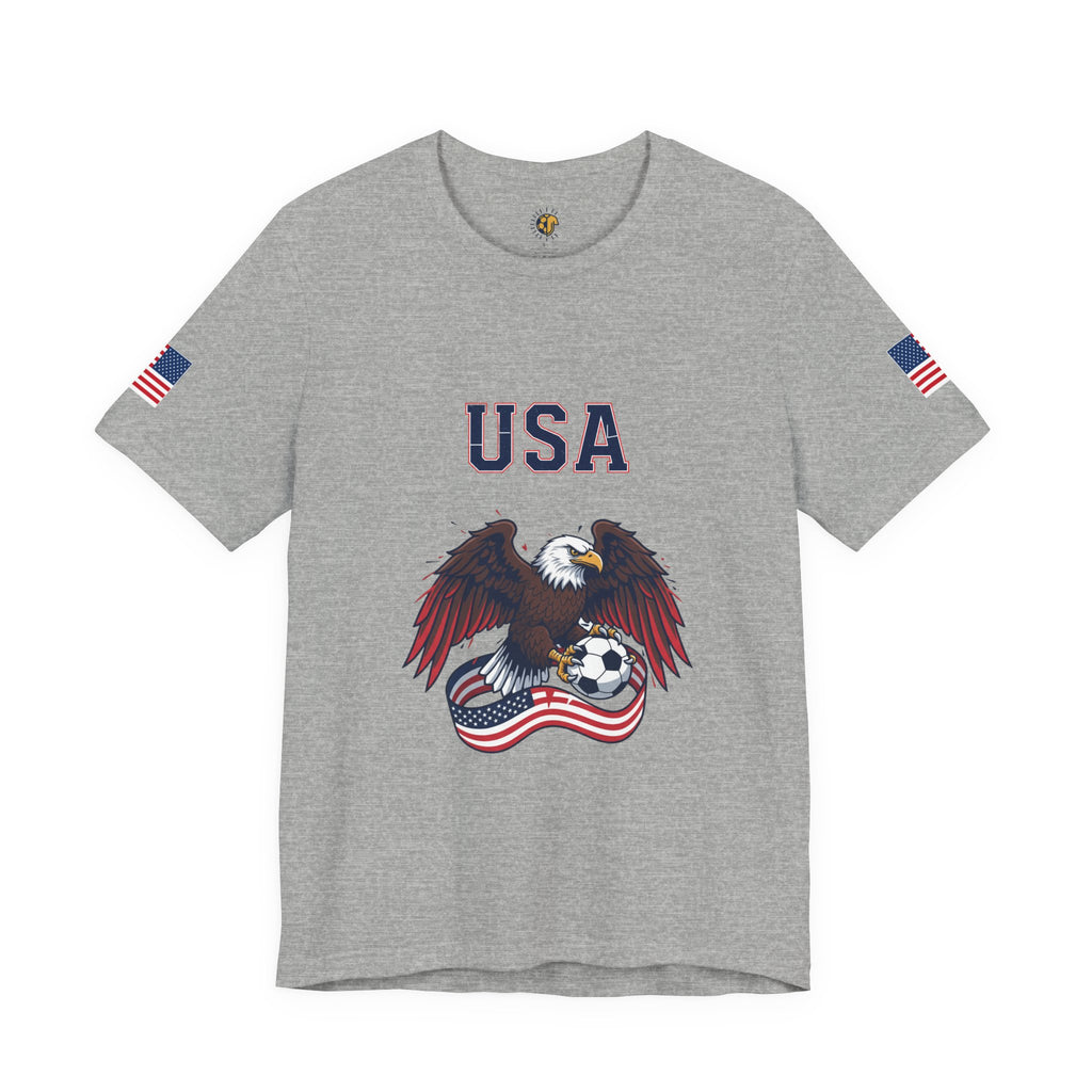 USA Eagle Stadium Football T-Shirt — Patriotic World Cup 2026 Tee