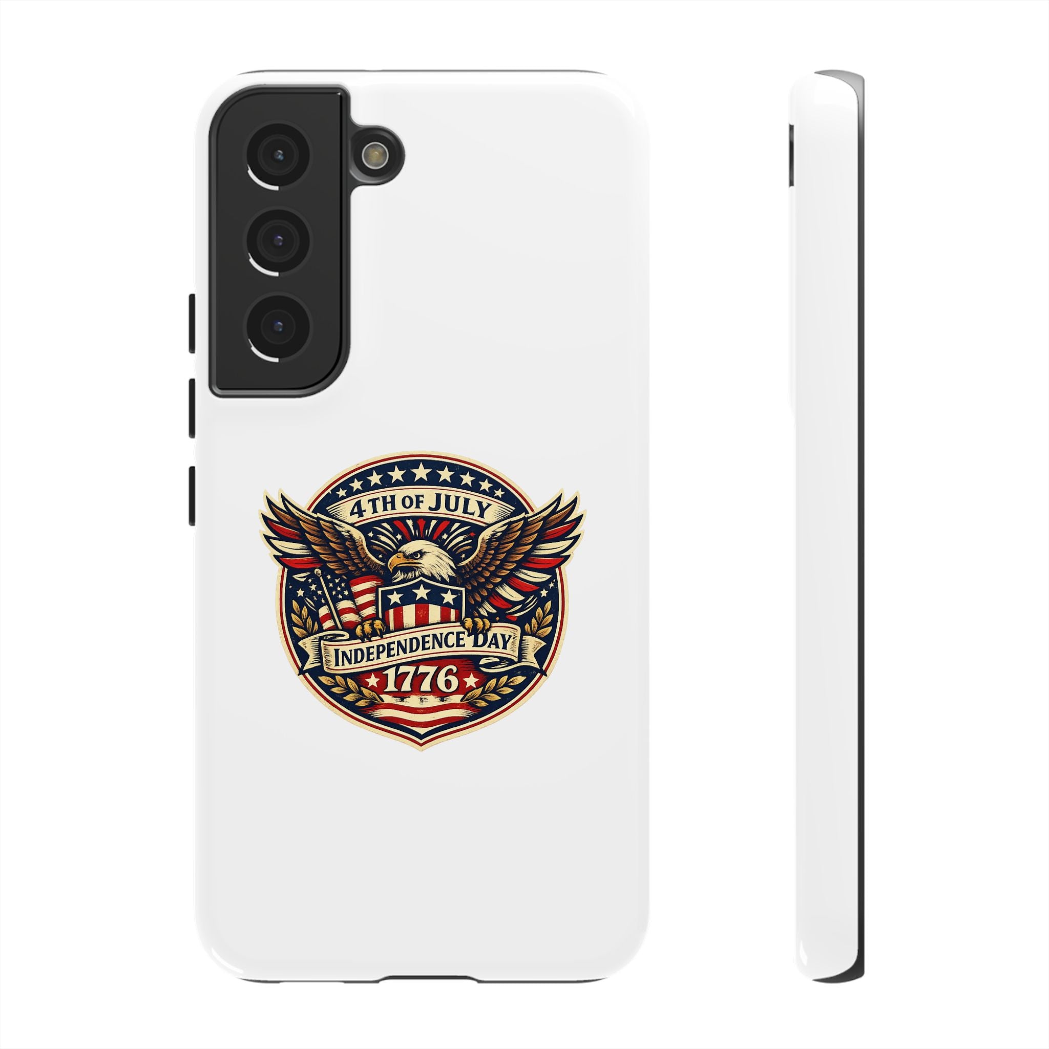 Independence Day 1776 Patriotic Phone Case — 4th of July Eagle Shield Design