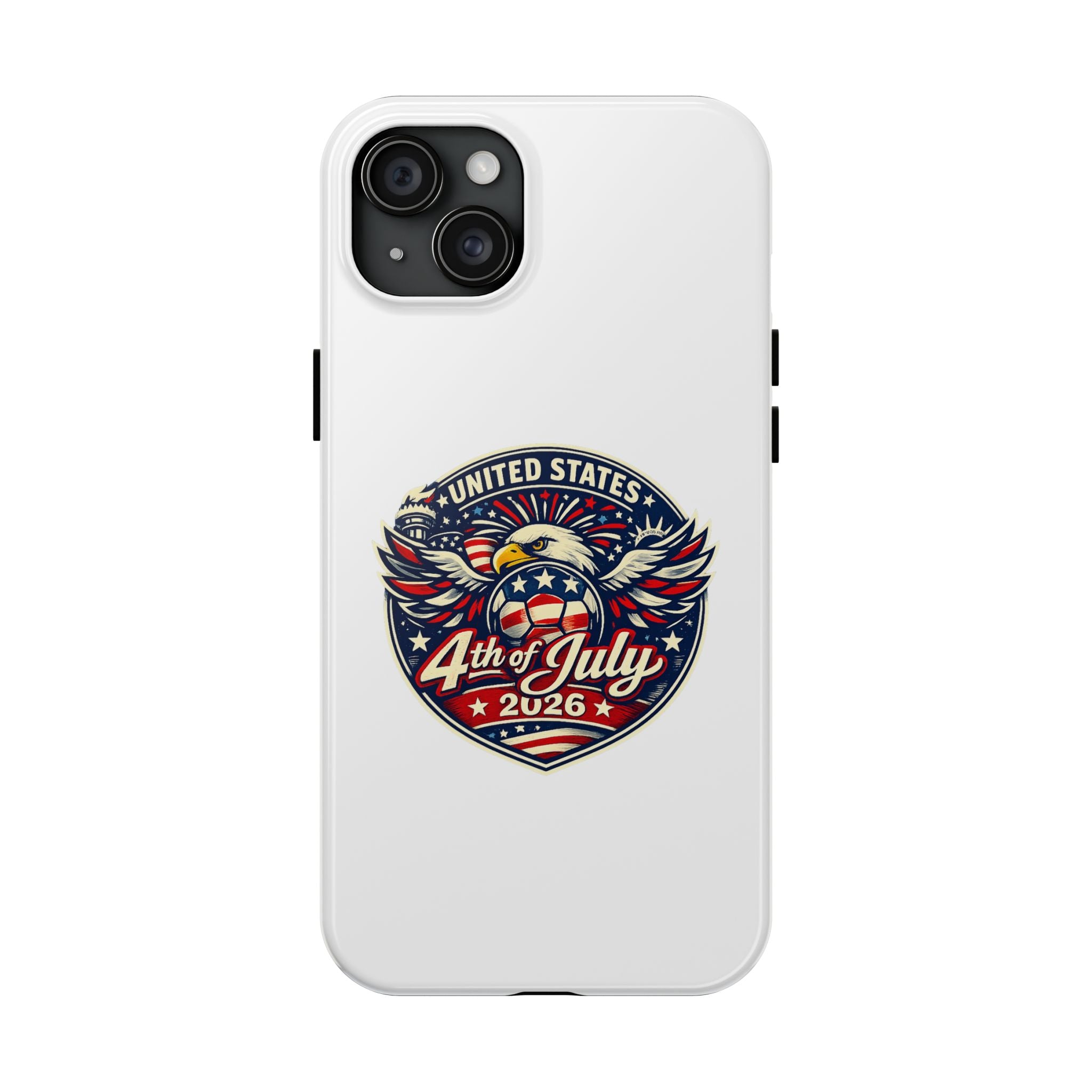 4th of July 2026 Tough Phone Case – Patriotic Eagle Shield Design