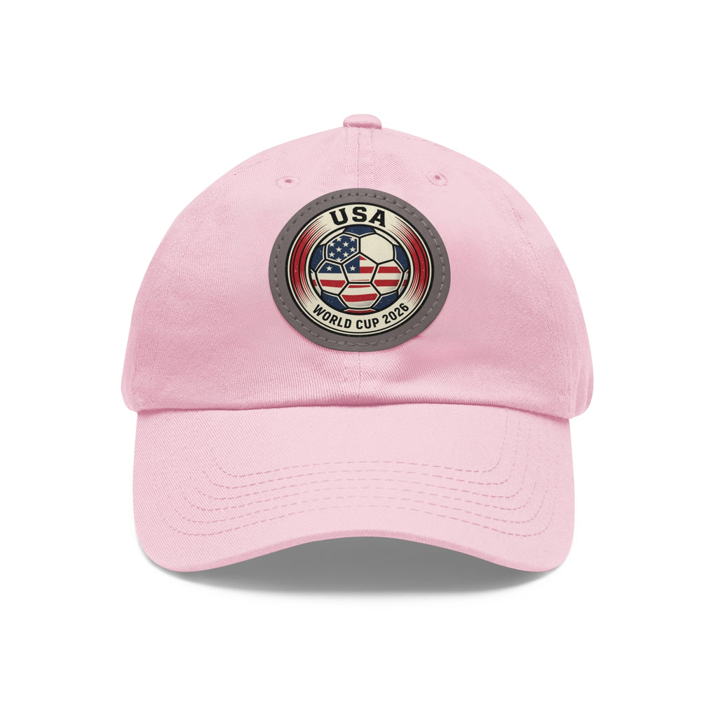 USA World Cup 2026 Leather Patch Dad Hat