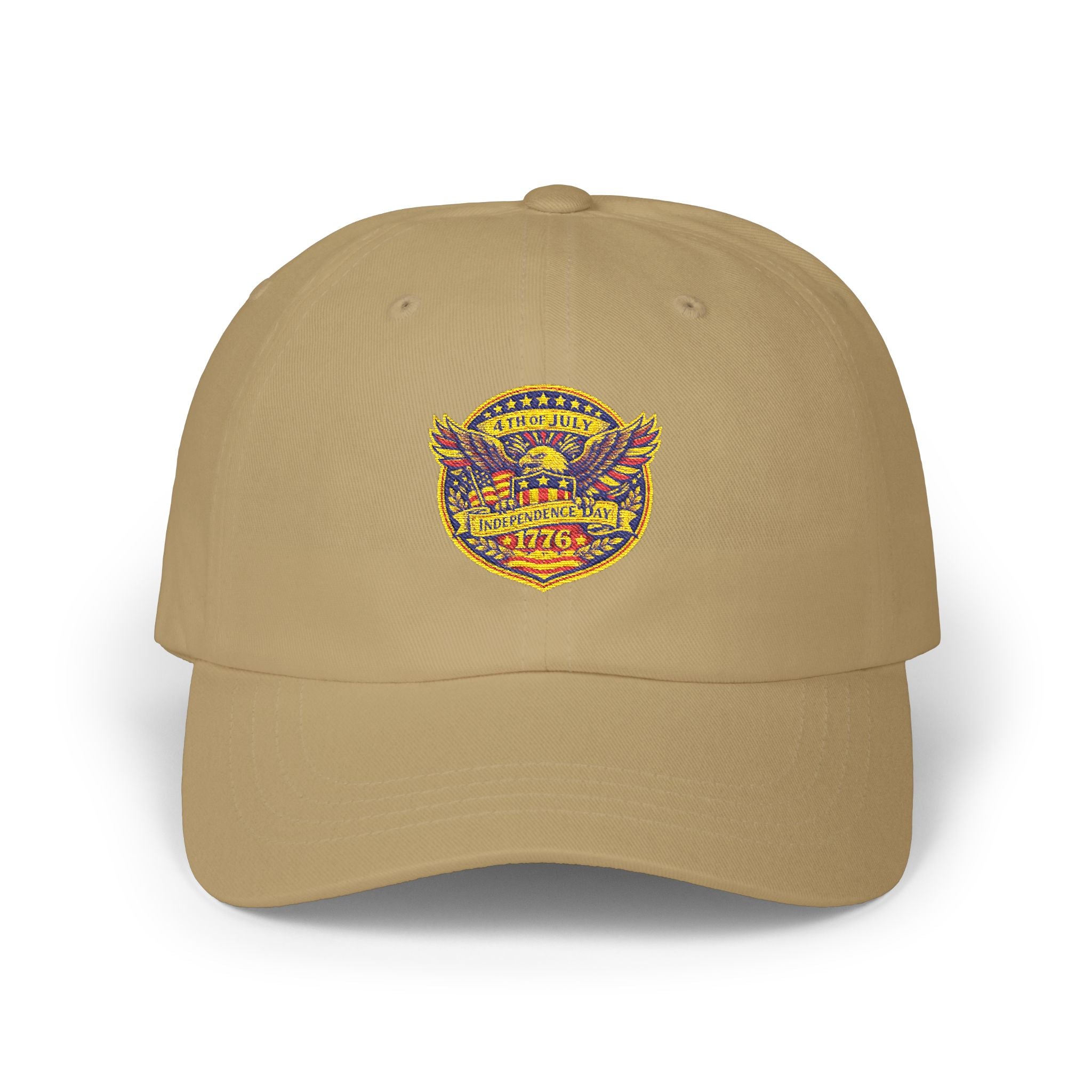 Vintage 1776 Eagle Dad Cap — Patriotic Embroidered Baseball Hat