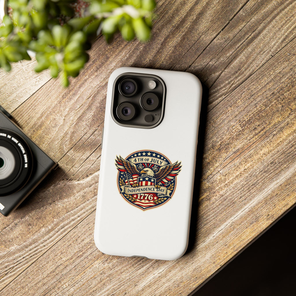 Independence Day 1776 Patriotic Phone Case — 4th of July Eagle Shield Design