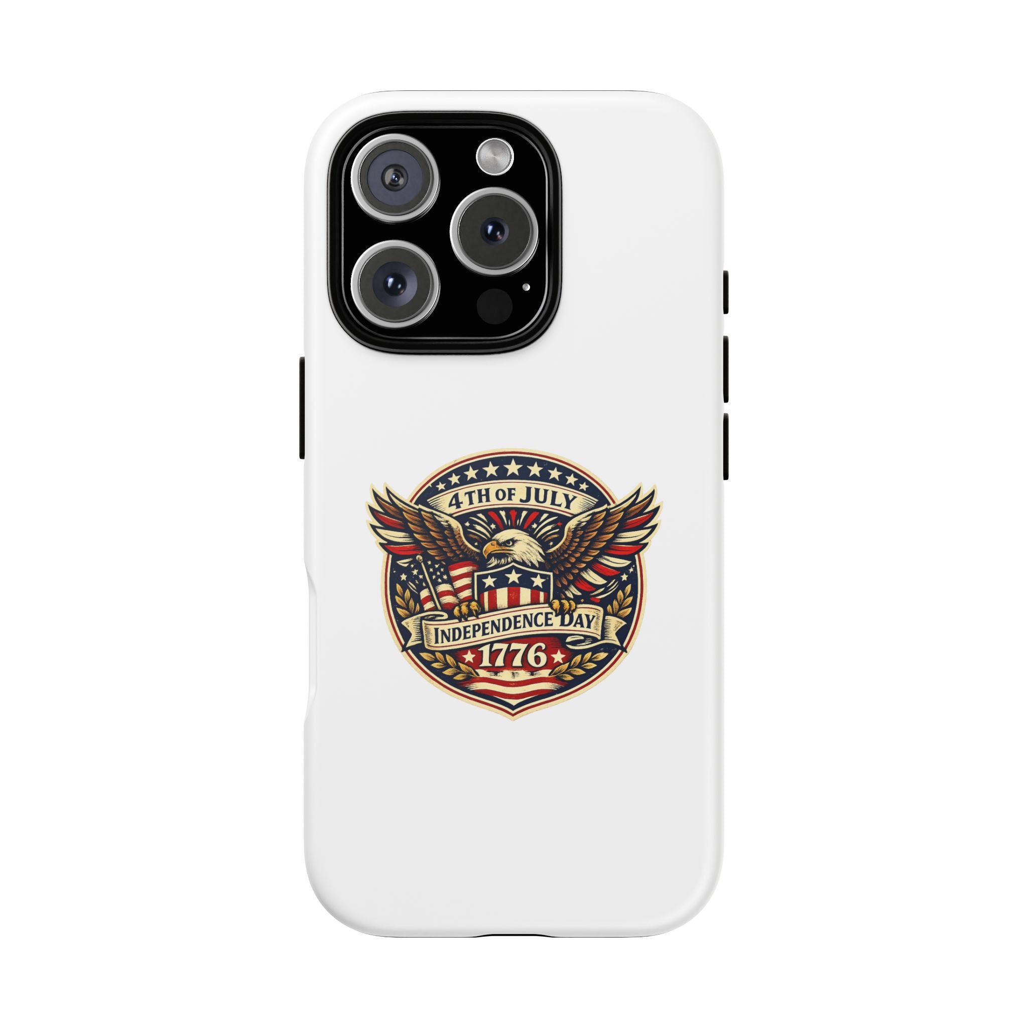 Independence Day 1776 Patriotic Phone Case — 4th of July Eagle Shield Design