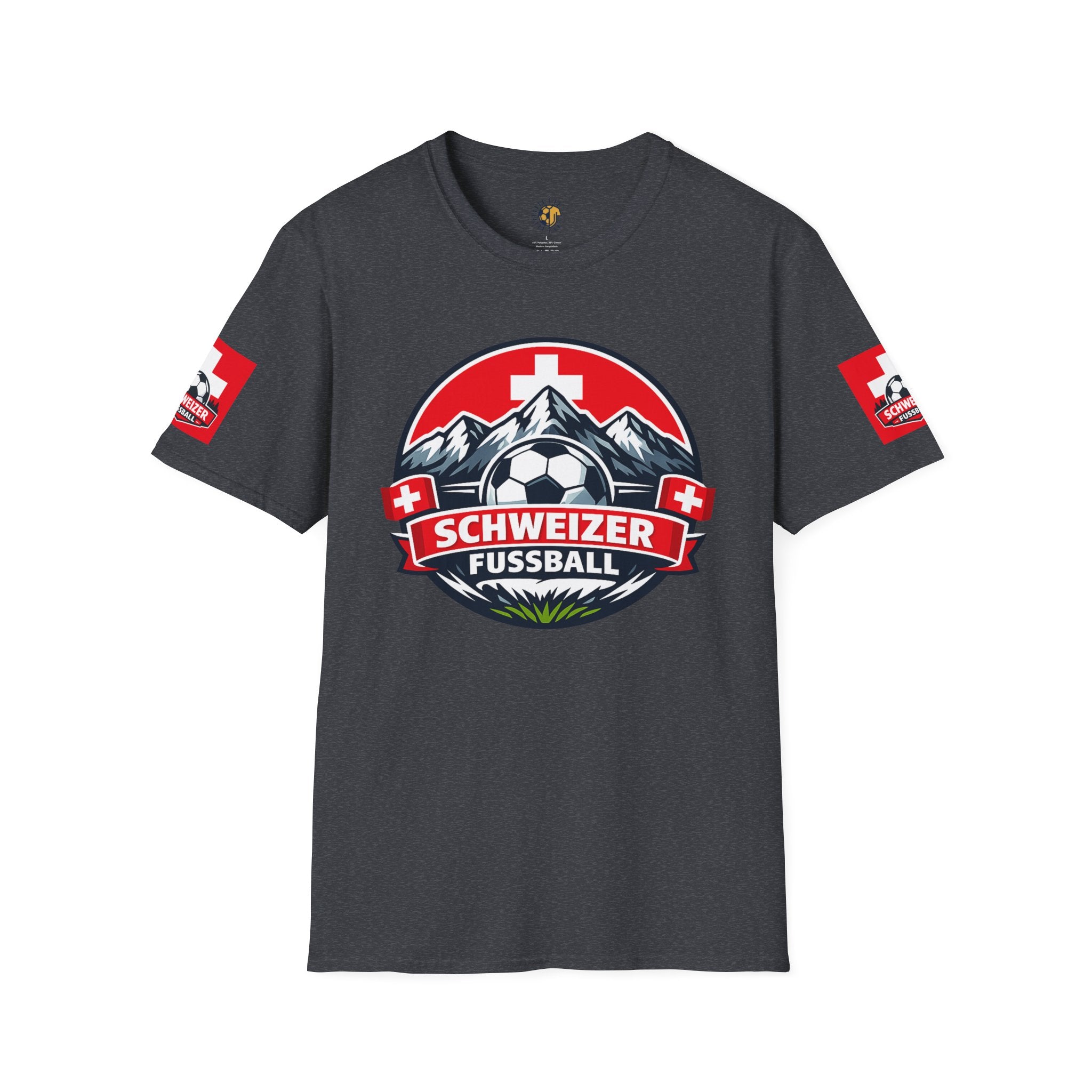 Schweizer Fussball T-Shirt — Swiss Soccer Crest Tee