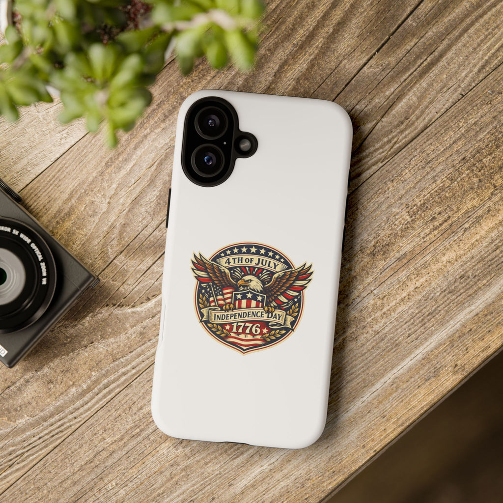 Independence Day 1776 Patriotic Phone Case — 4th of July Eagle Shield Design