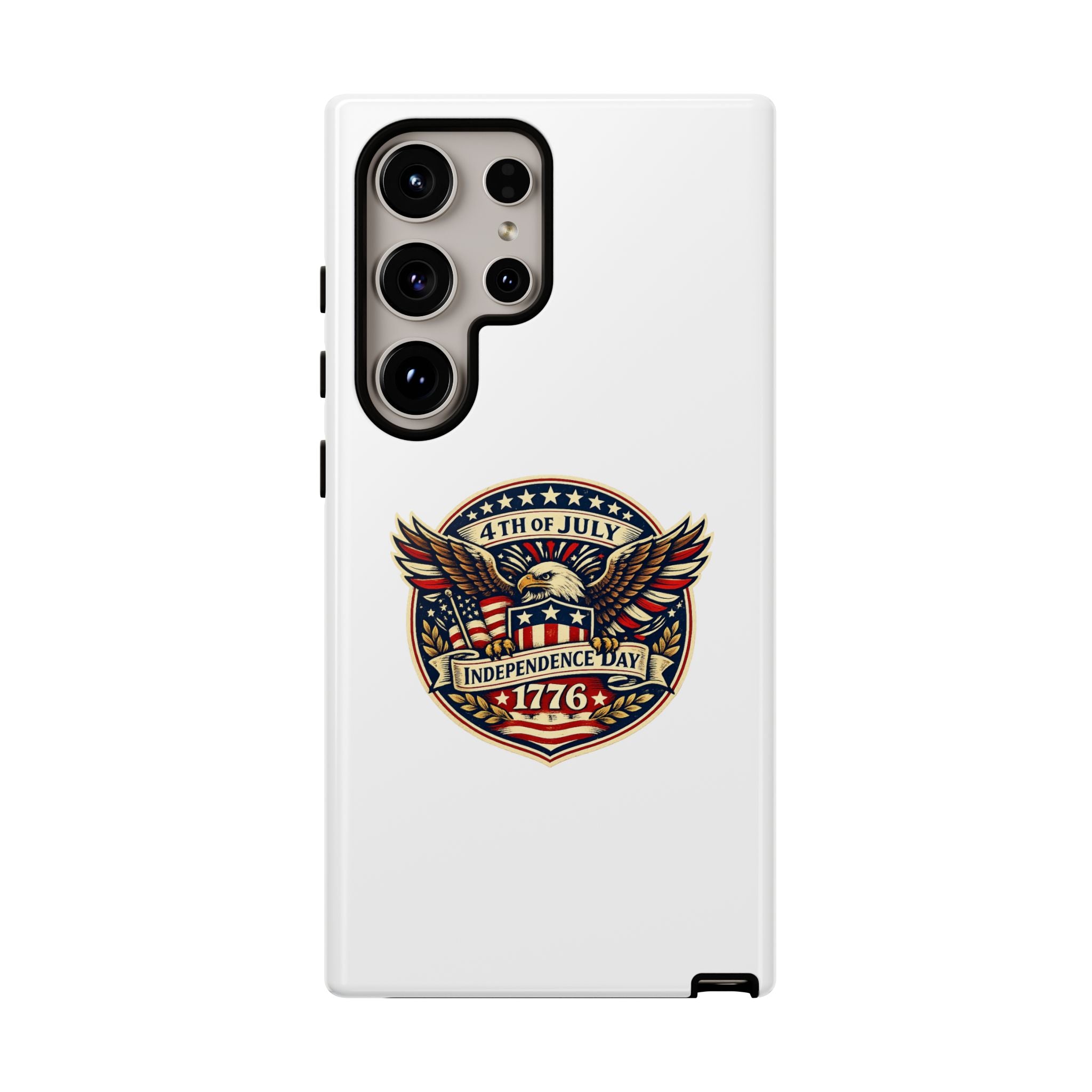 Independence Day 1776 Patriotic Phone Case — 4th of July Eagle Shield Design