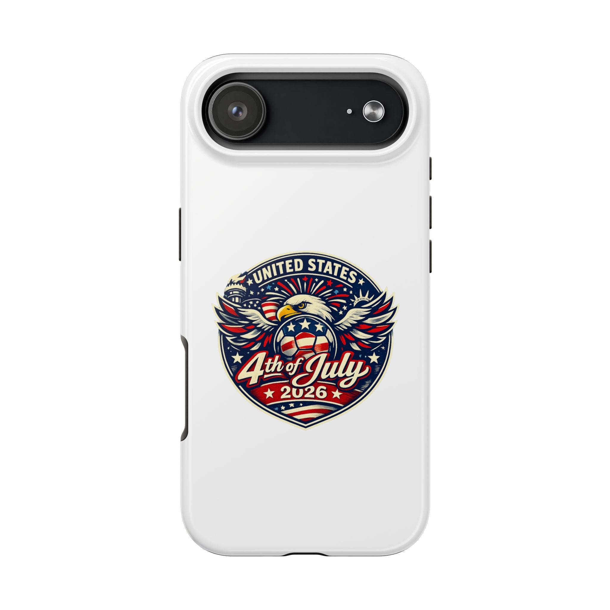 4th of July 2026 Tough Phone Case – Patriotic Eagle Shield Design