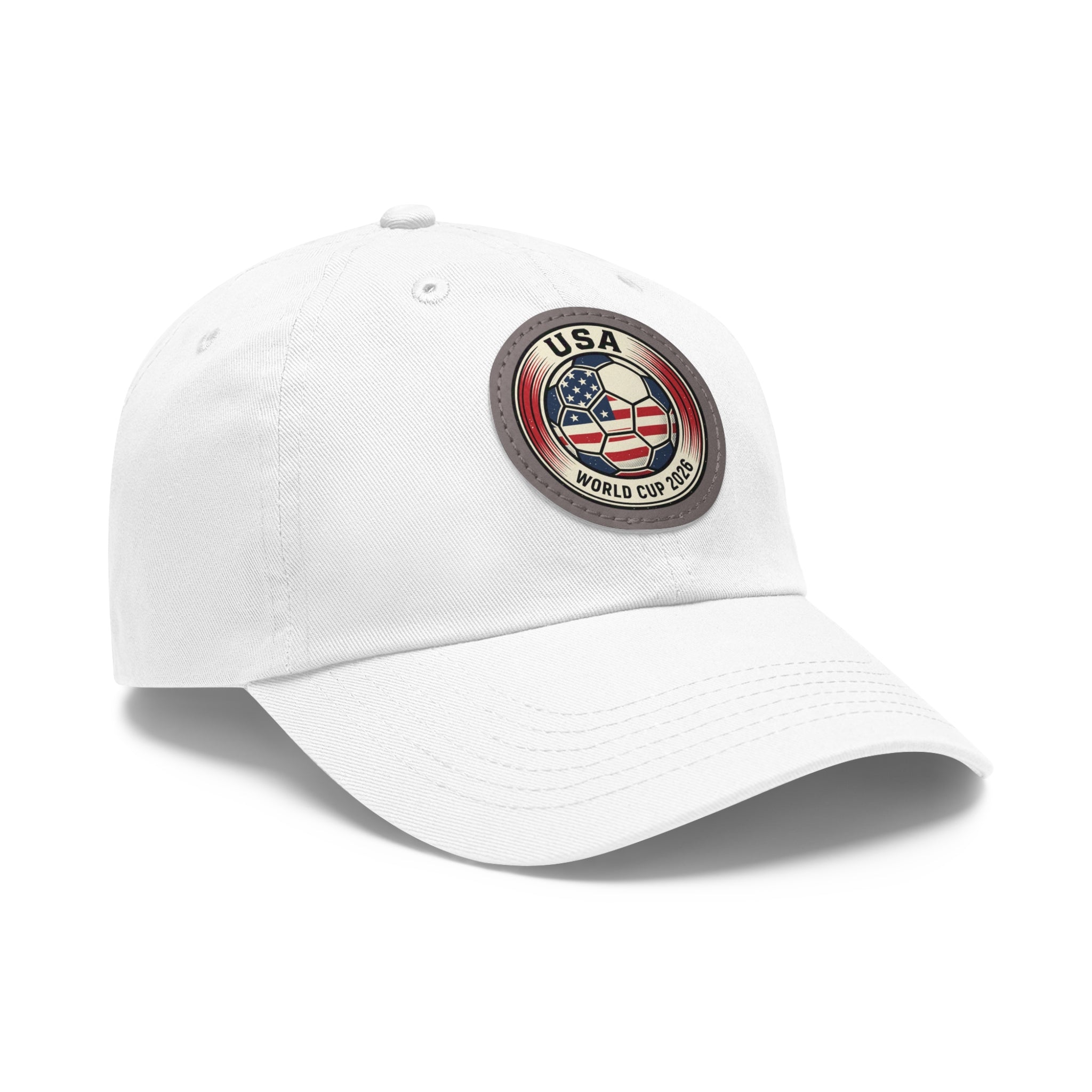 USA World Cup 2026 Leather Patch Dad Hat