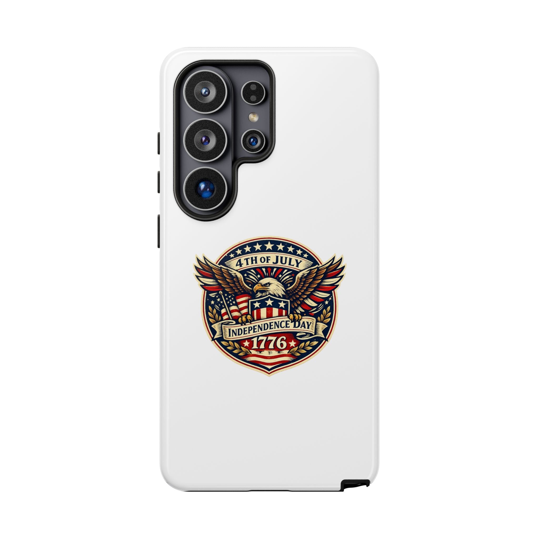 Independence Day 1776 Patriotic Phone Case — 4th of July Eagle Shield Design