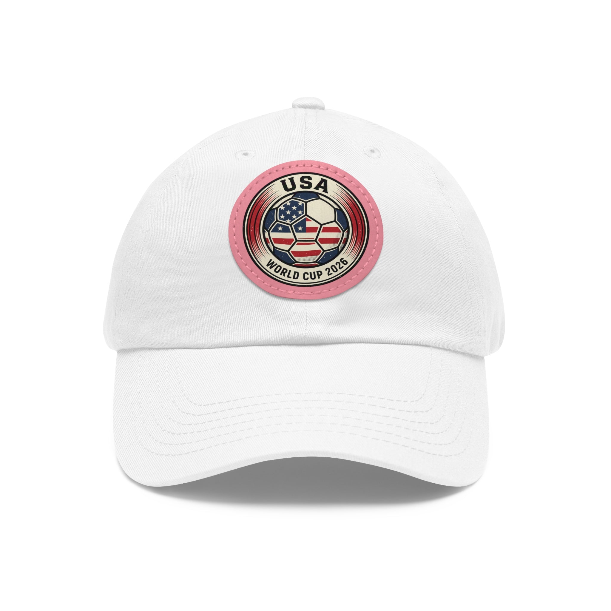 USA World Cup 2026 Leather Patch Dad Hat