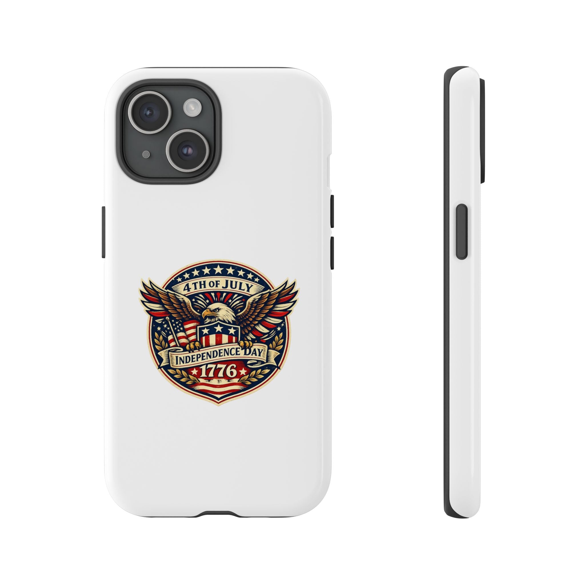 Independence Day 1776 Patriotic Phone Case — 4th of July Eagle Shield Design