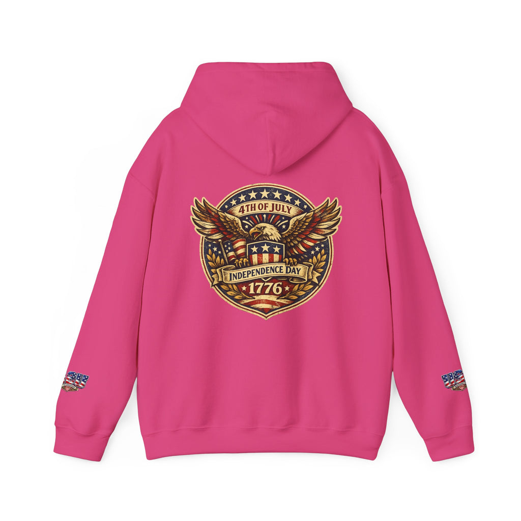 Independence Day 1776 Hoodie – 4th of July Patriotic Eagle Sweatshirt