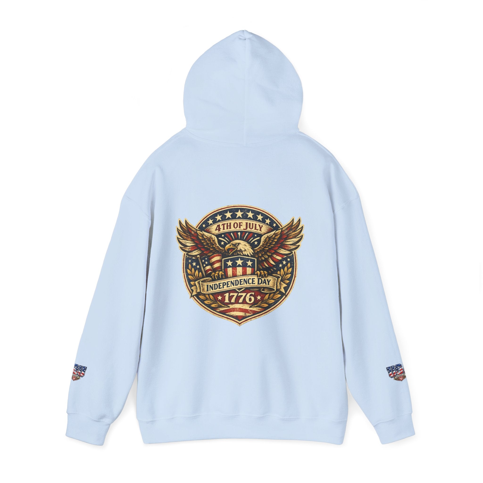 Independence Day 1776 Hoodie – 4th of July Patriotic Eagle Sweatshirt