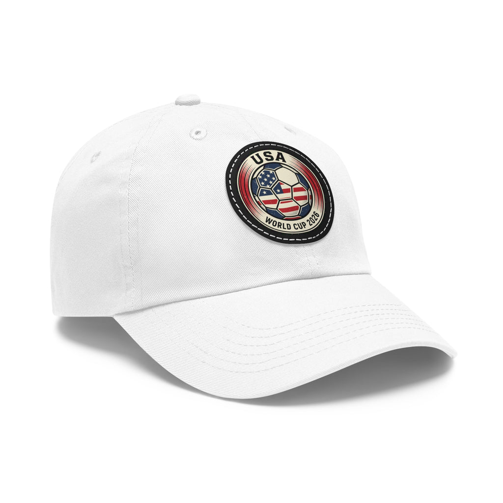 USA World Cup 2026 Leather Patch Dad Hat