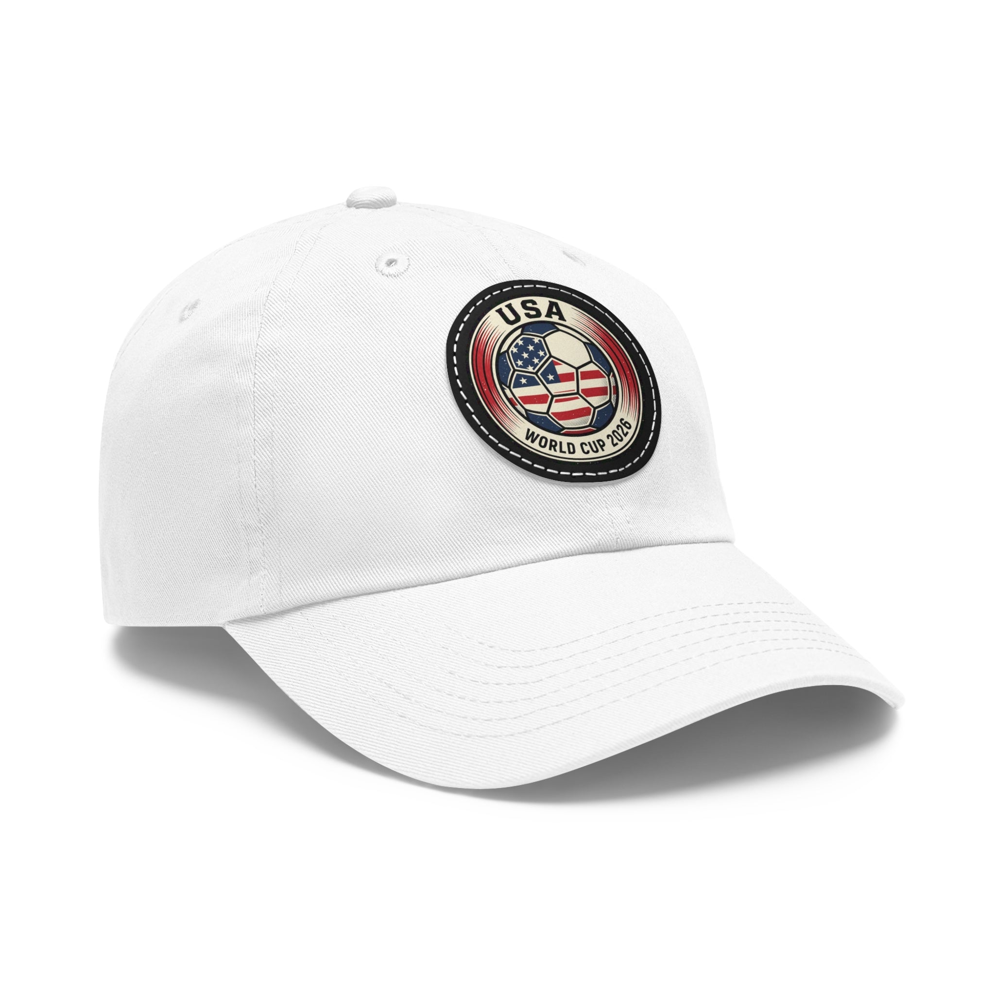 USA World Cup 2026 Leather Patch Dad Hat