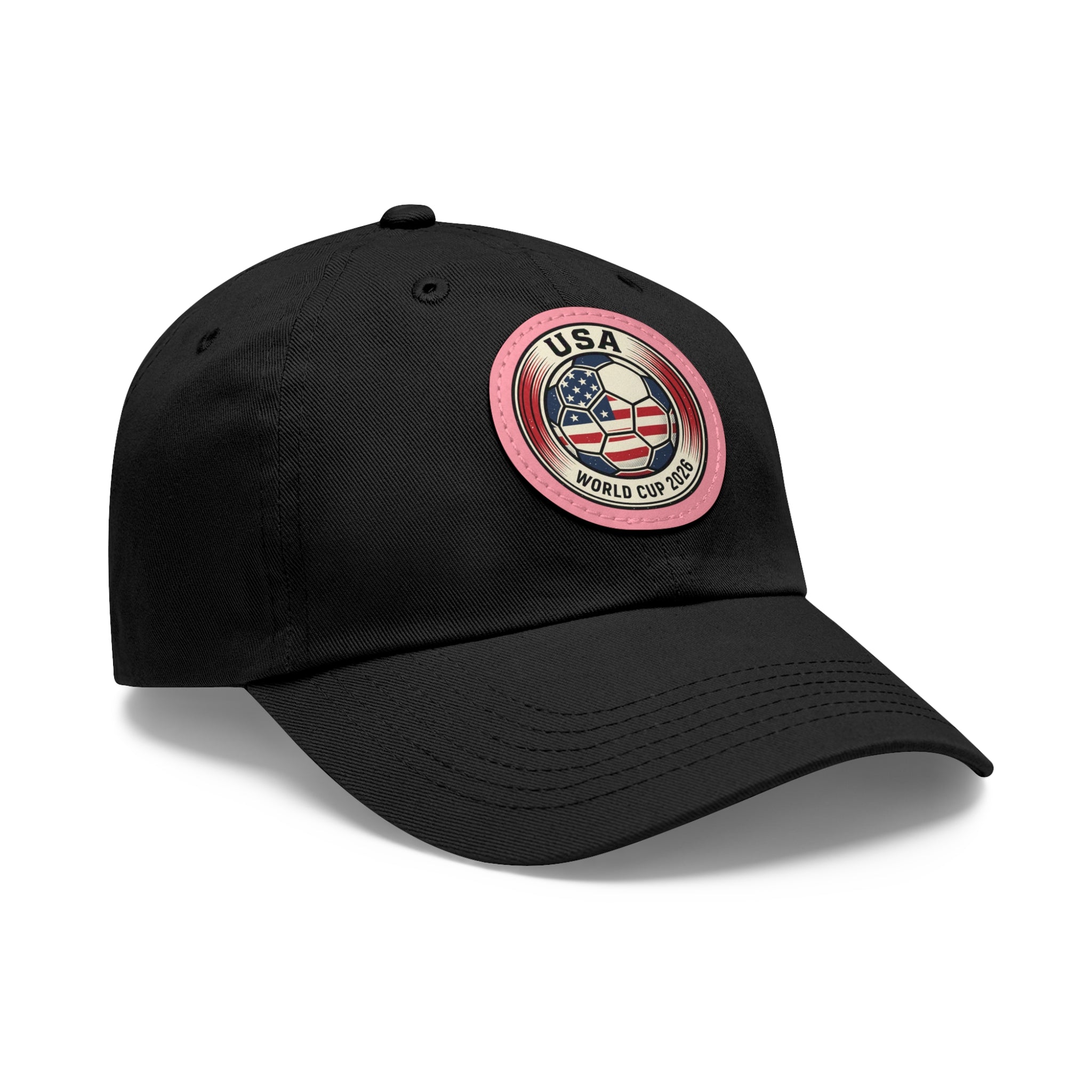 USA World Cup 2026 Leather Patch Dad Hat