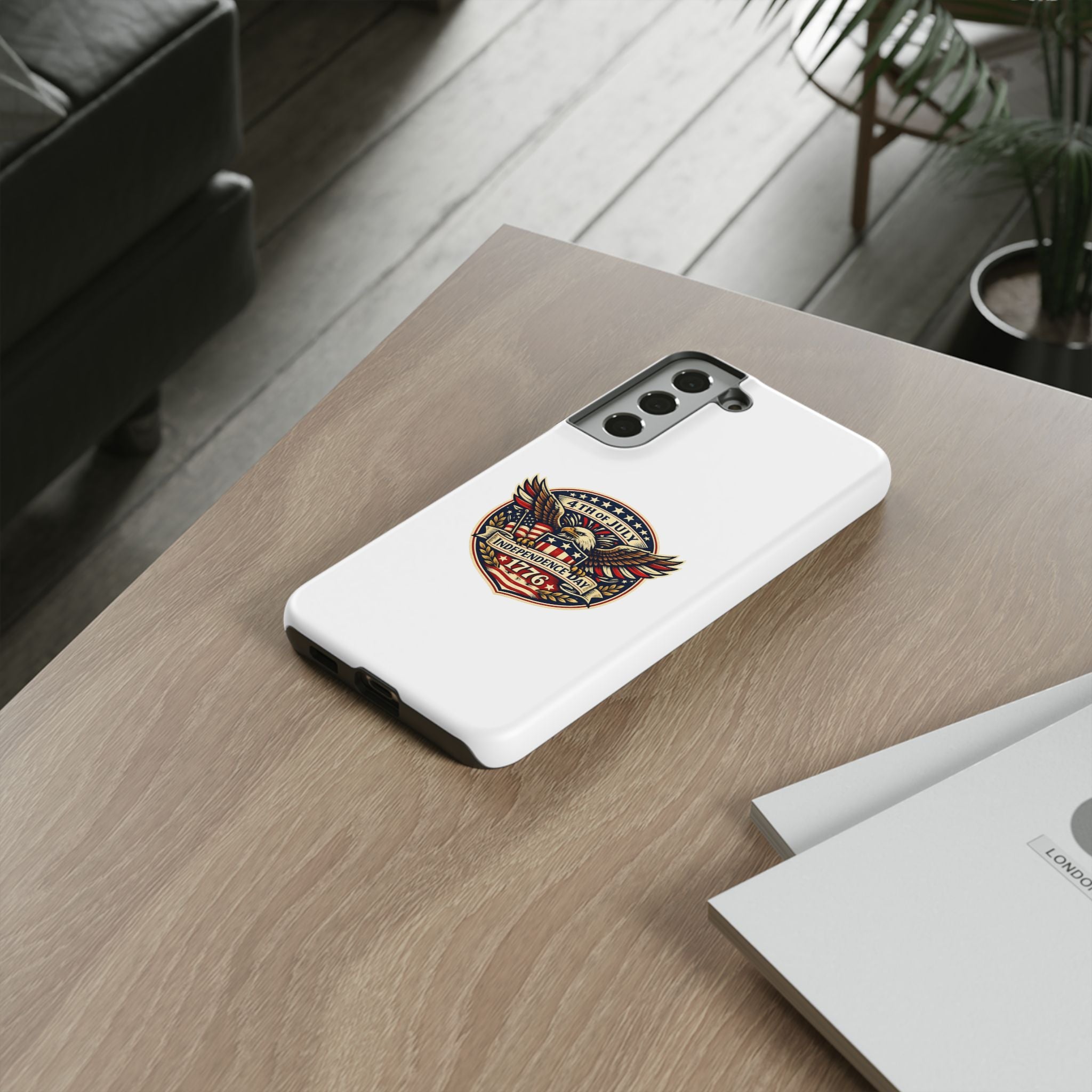 Independence Day 1776 Patriotic Phone Case — 4th of July Eagle Shield Design