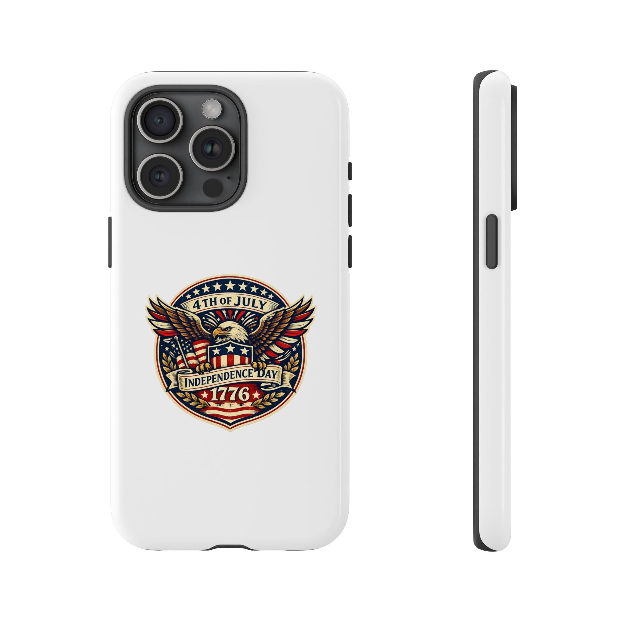 Independence Day 1776 Patriotic Phone Case — 4th of July Eagle Shield Design