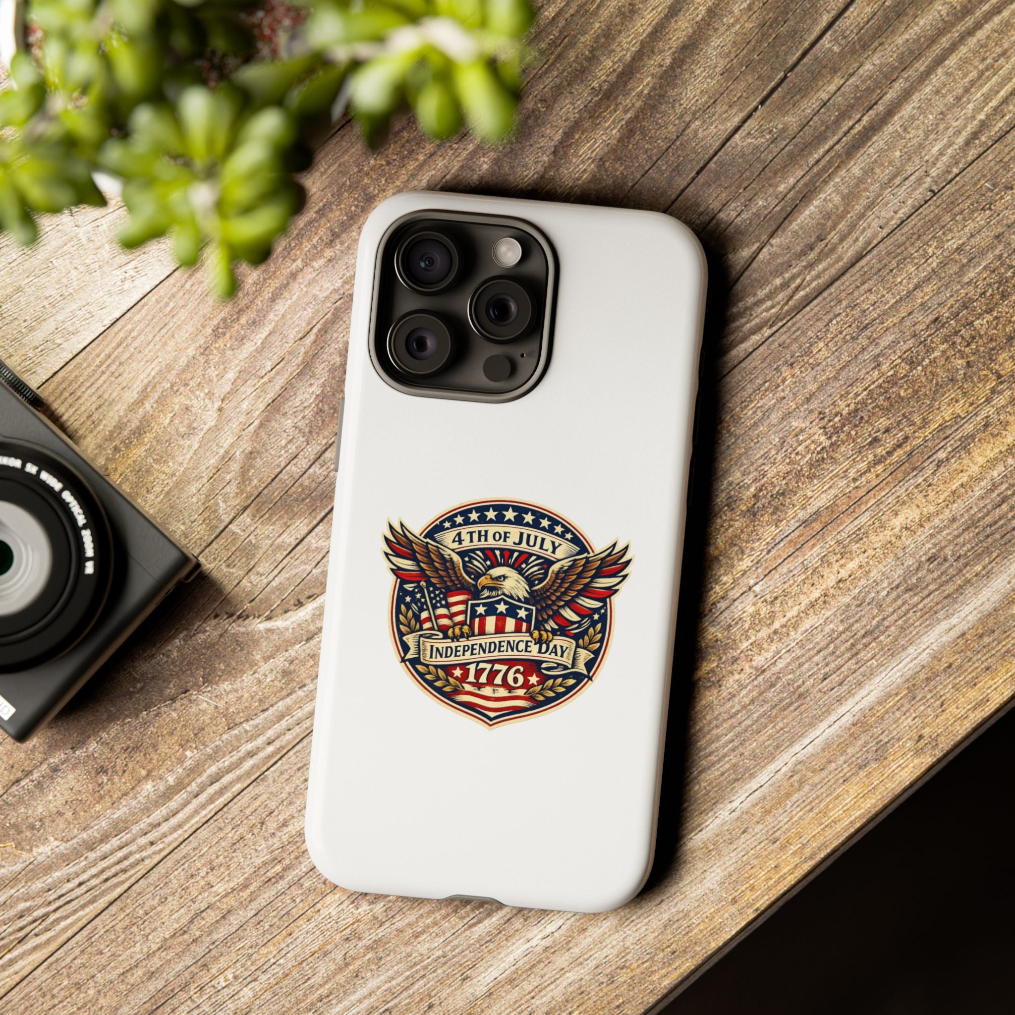 Independence Day 1776 Patriotic Phone Case — 4th of July Eagle Shield Design