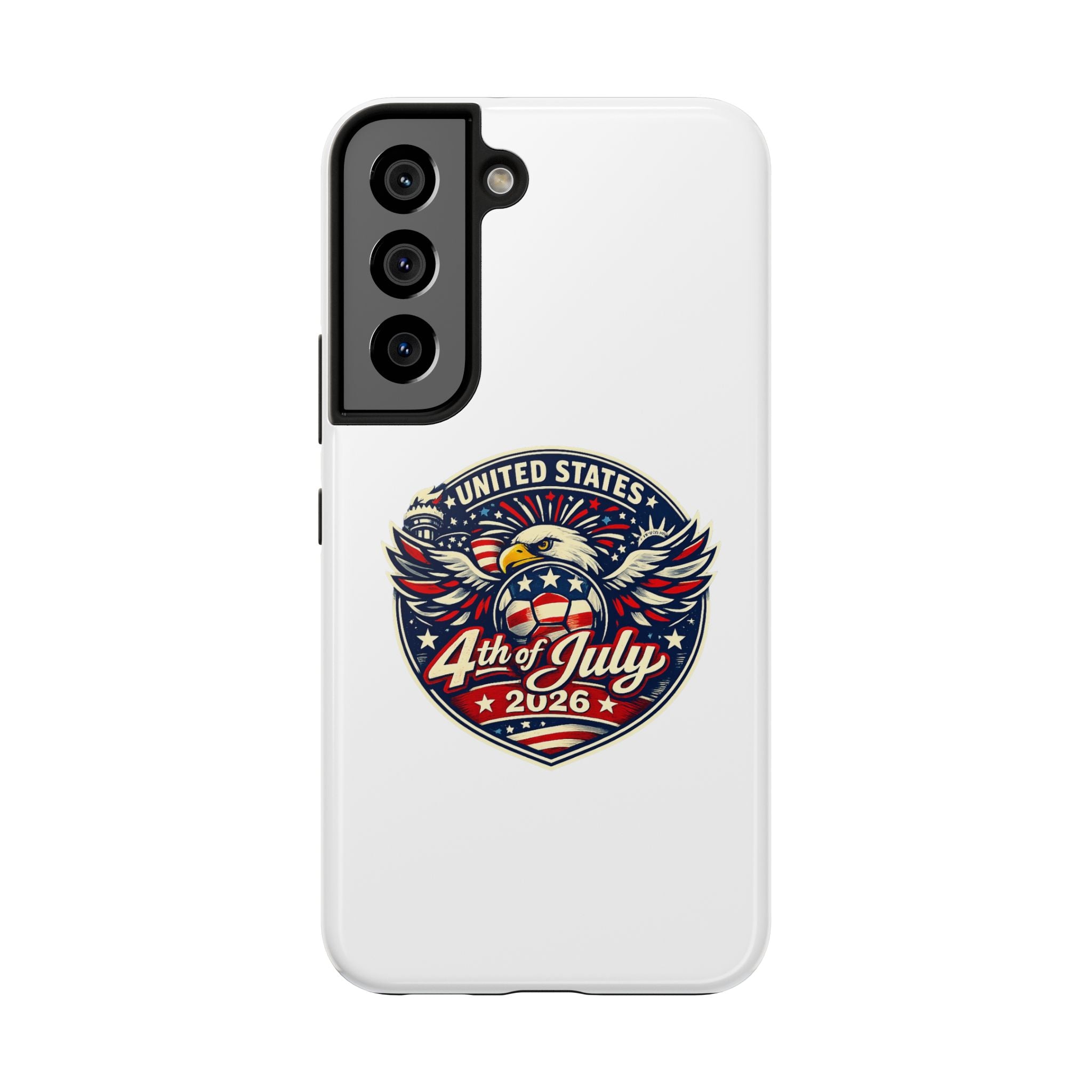 4th of July 2026 Tough Phone Case – Patriotic Eagle Shield Design
