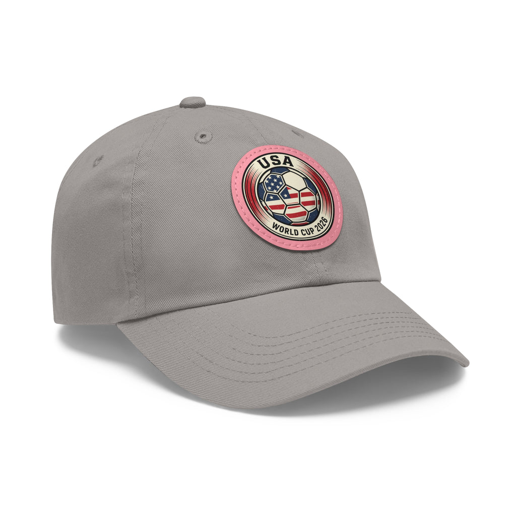 USA World Cup 2026 Leather Patch Dad Hat