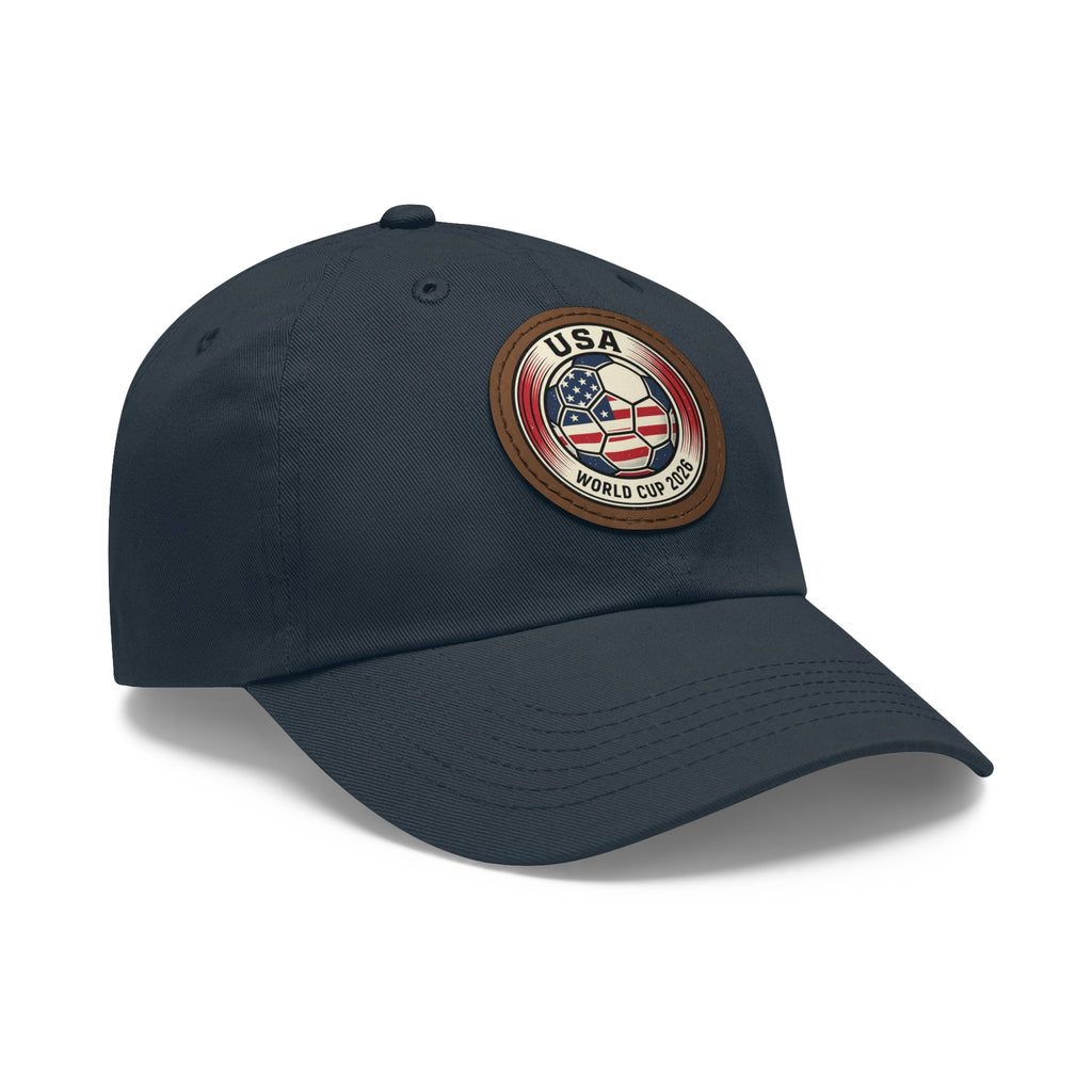 USA World Cup 2026 Leather Patch Dad Hat