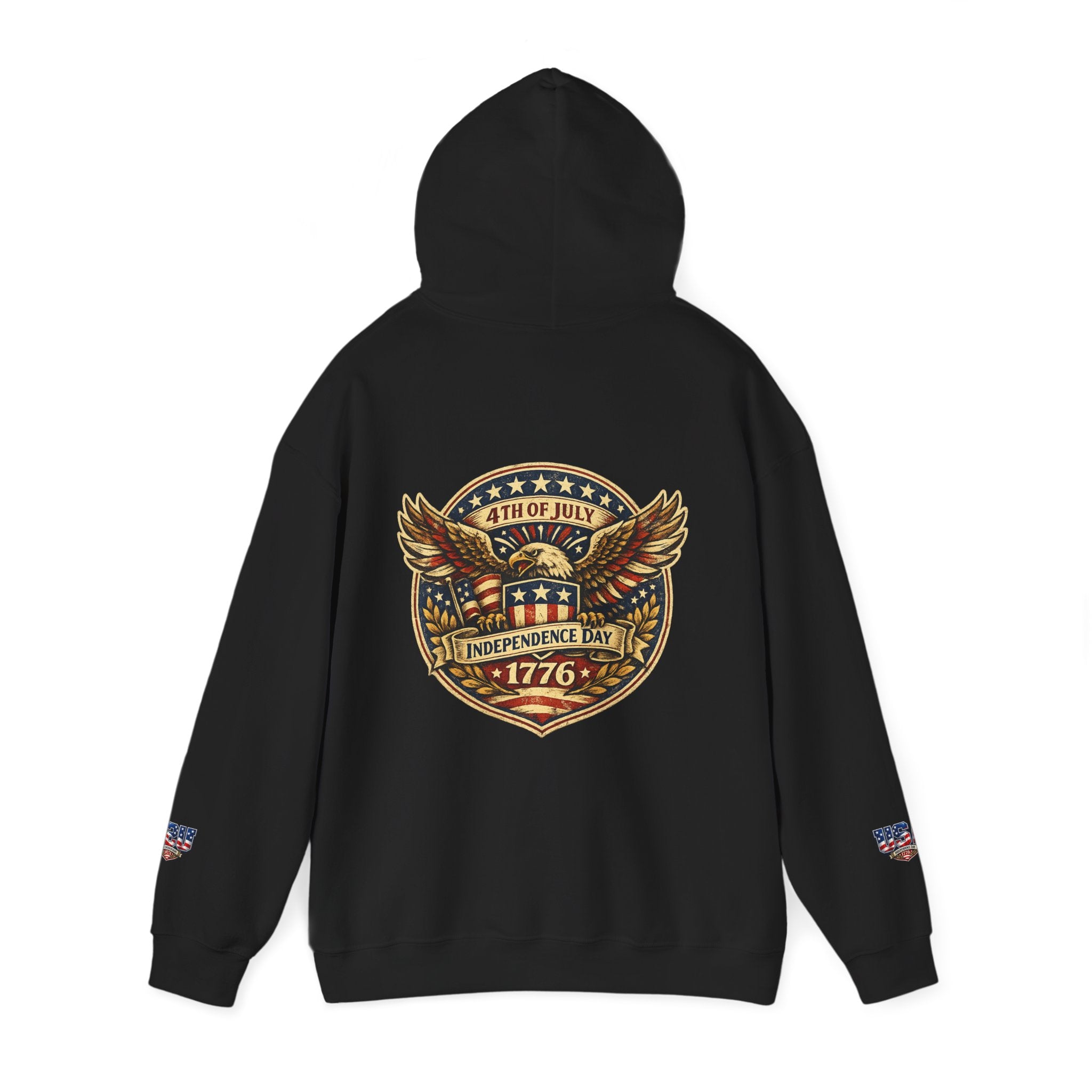 Independence Day 1776 Hoodie – 4th of July Patriotic Eagle Sweatshirt