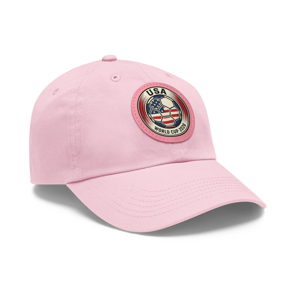 USA World Cup 2026 Leather Patch Dad Hat