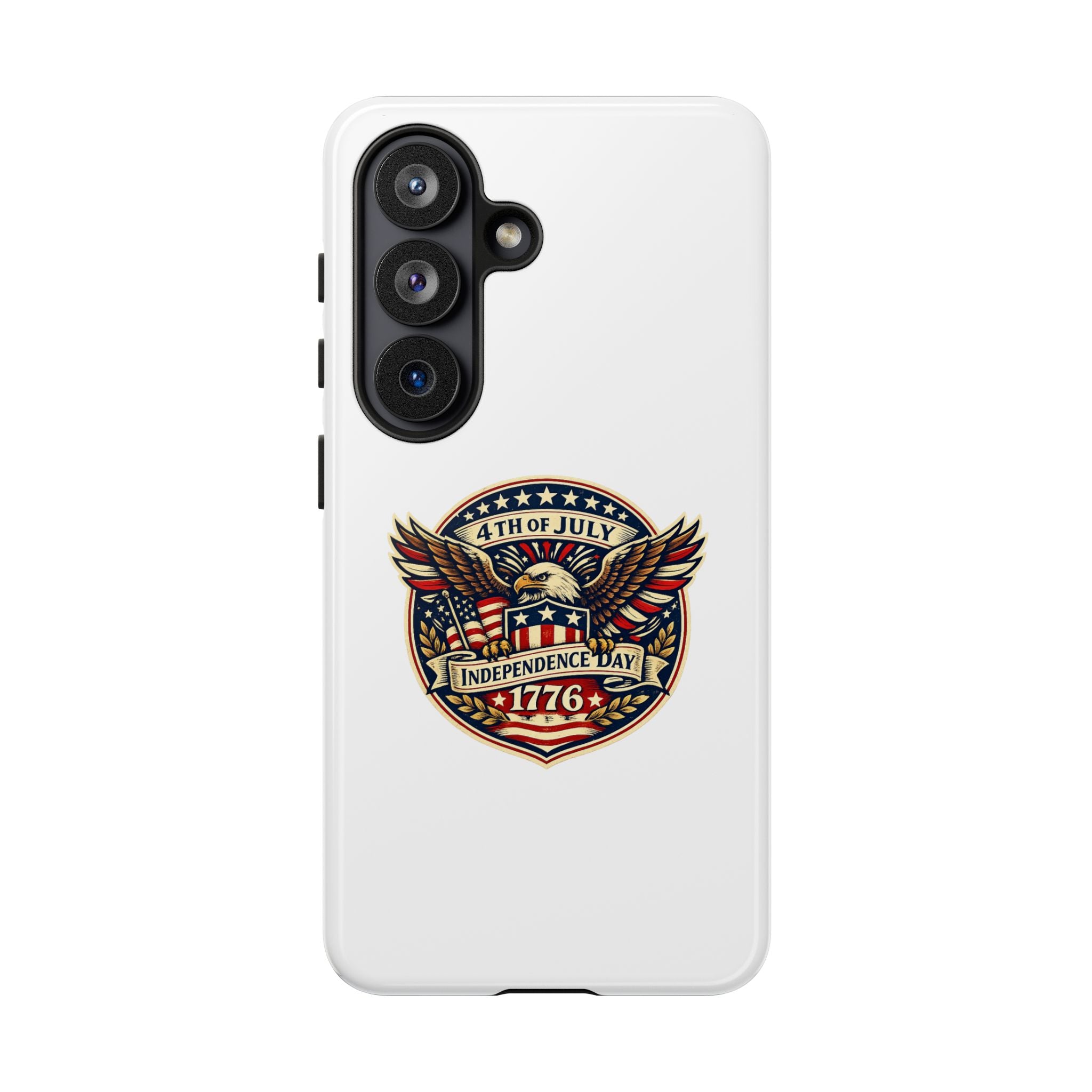 Independence Day 1776 Patriotic Phone Case — 4th of July Eagle Shield Design