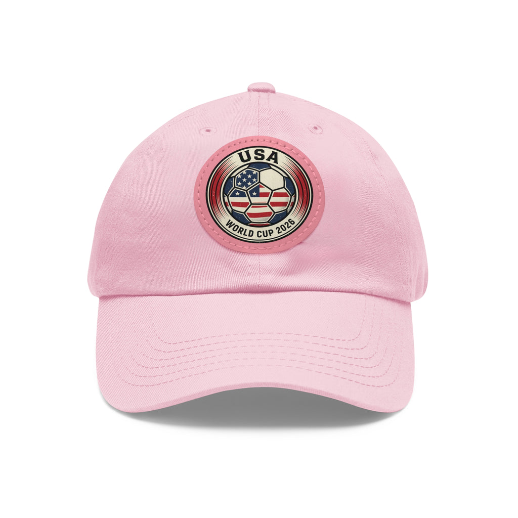 USA World Cup 2026 Leather Patch Dad Hat